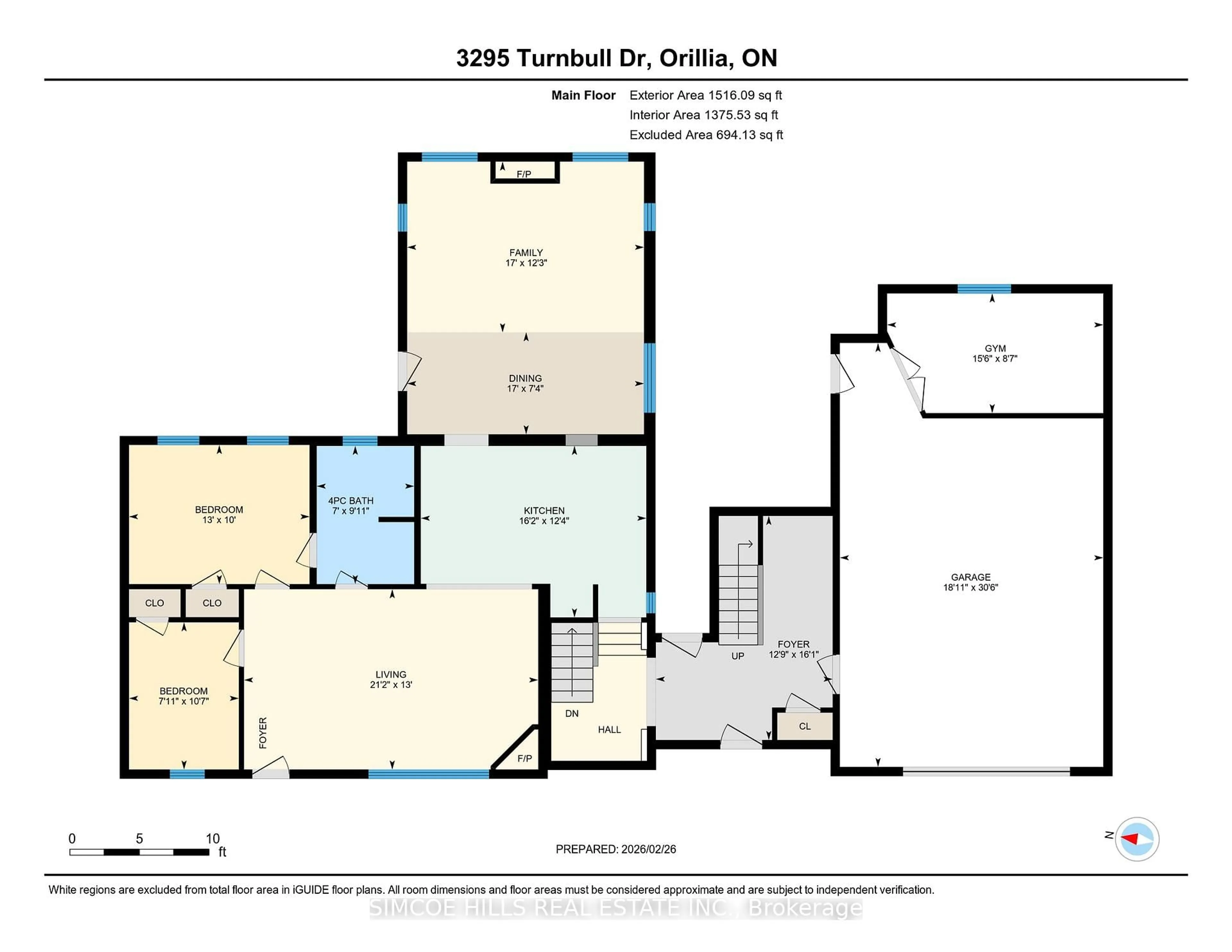 Floor plan for 3295 Turnbull Dr, Severn Ontario L3V 0Y4
