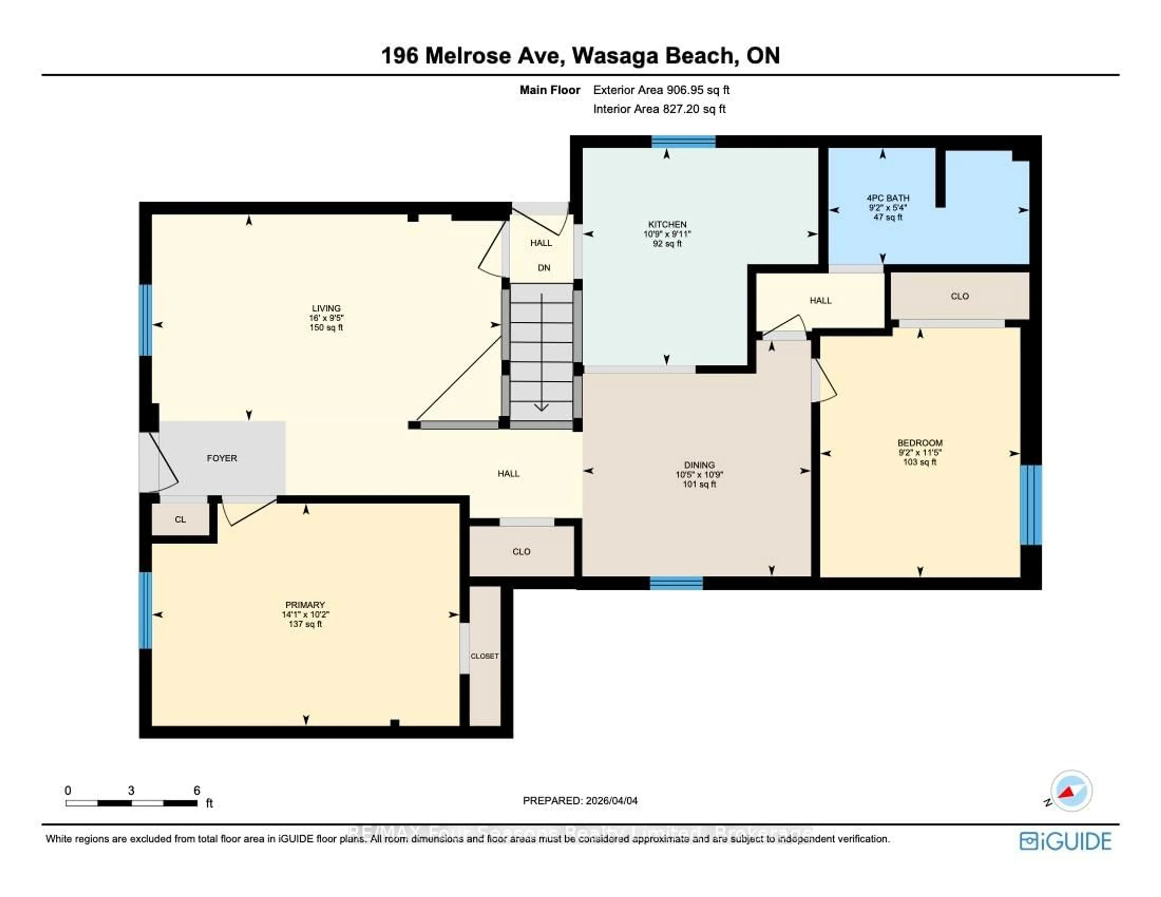 Floor plan for 196 Melrose Ave, Wasaga Beach Ontario L9Z 2T1