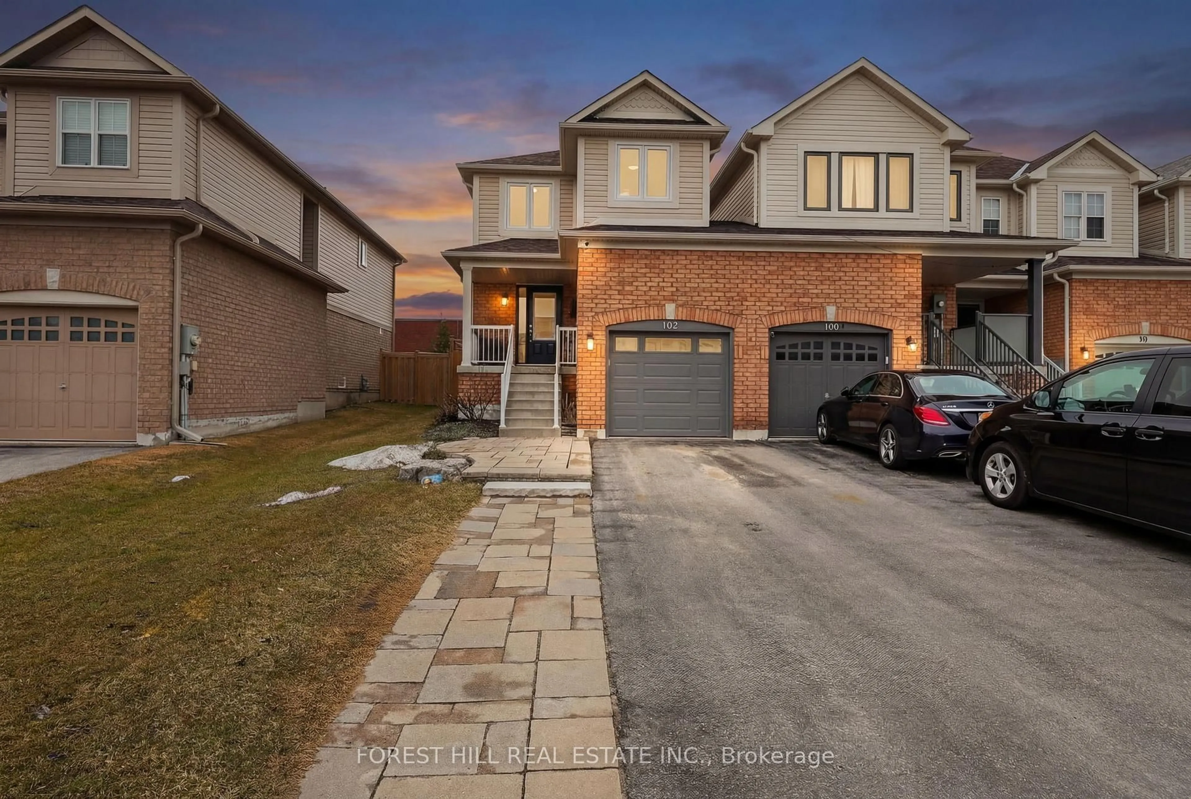 Home with brick exterior material, street for 102 Majesty Blvd, Barrie Ontario L4M 0E5