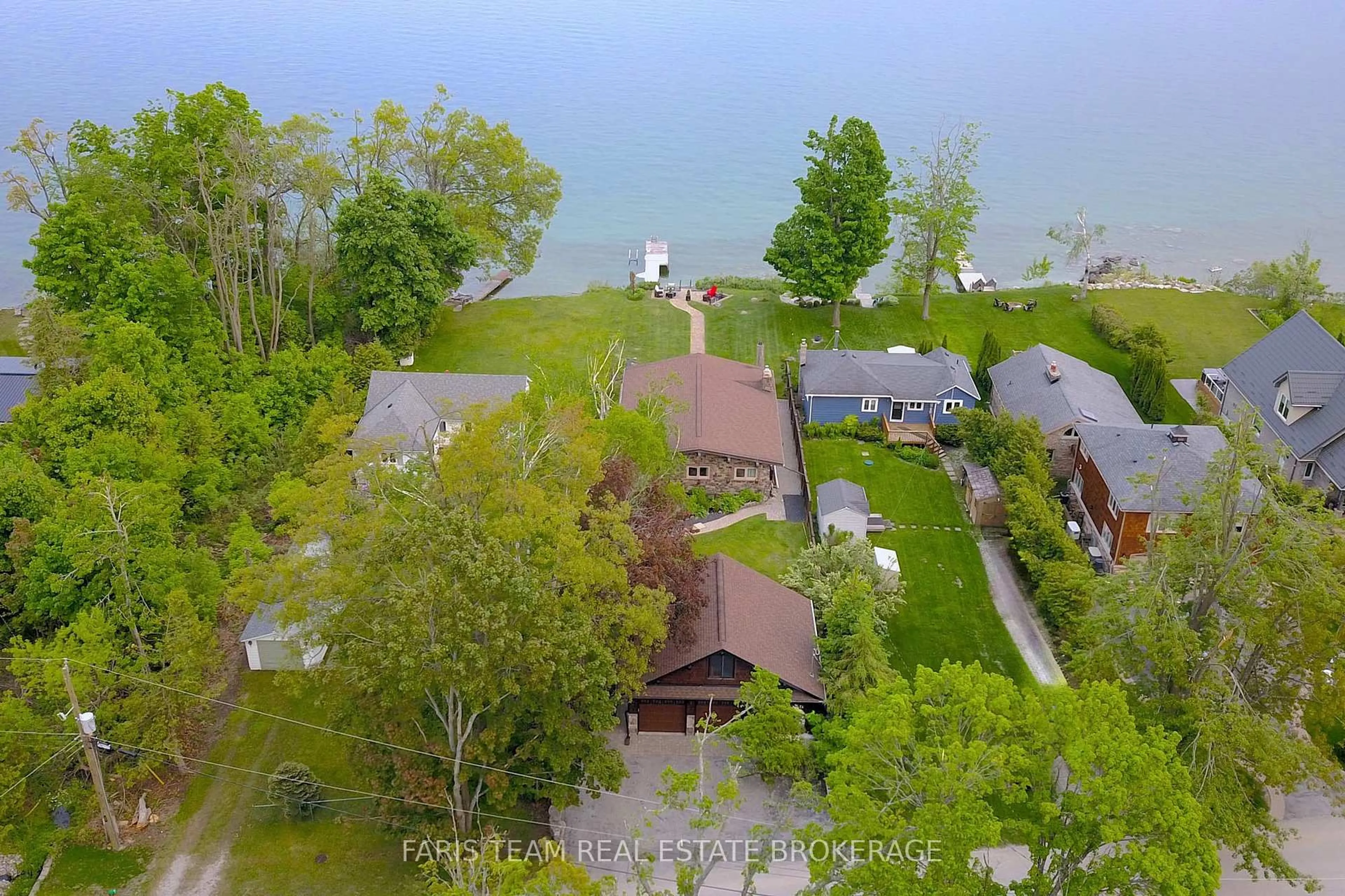 A pic from outside/outdoor area/front of a property/back of a property/a pic from drone, water/lake/river/ocean view for 3 Greenwood Forest Rd, Oro-Medonte Ontario L0L 2E0