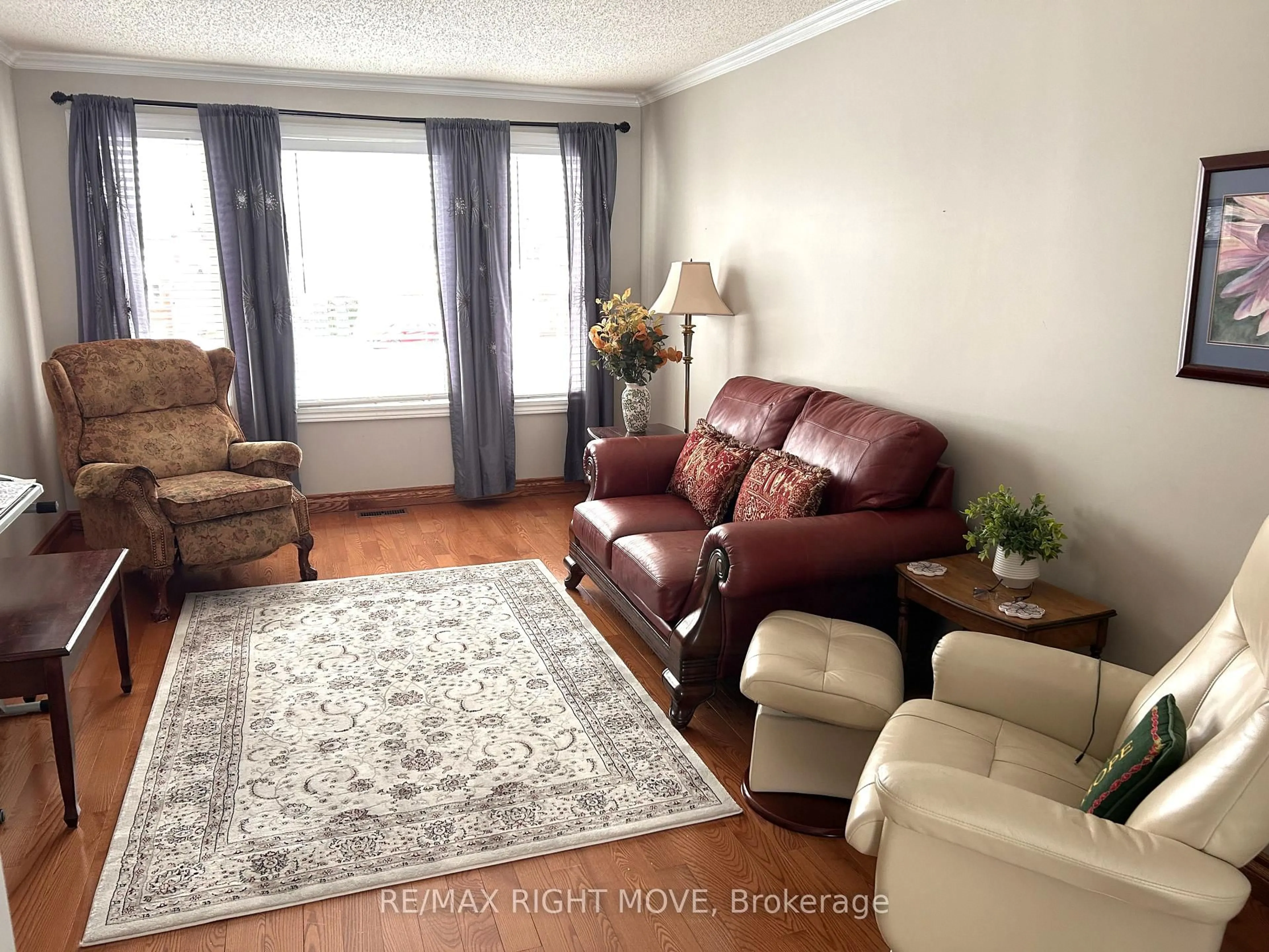 Living room with furniture, unknown for 15 Watson Crt, Orillia Ontario L3V 7S5