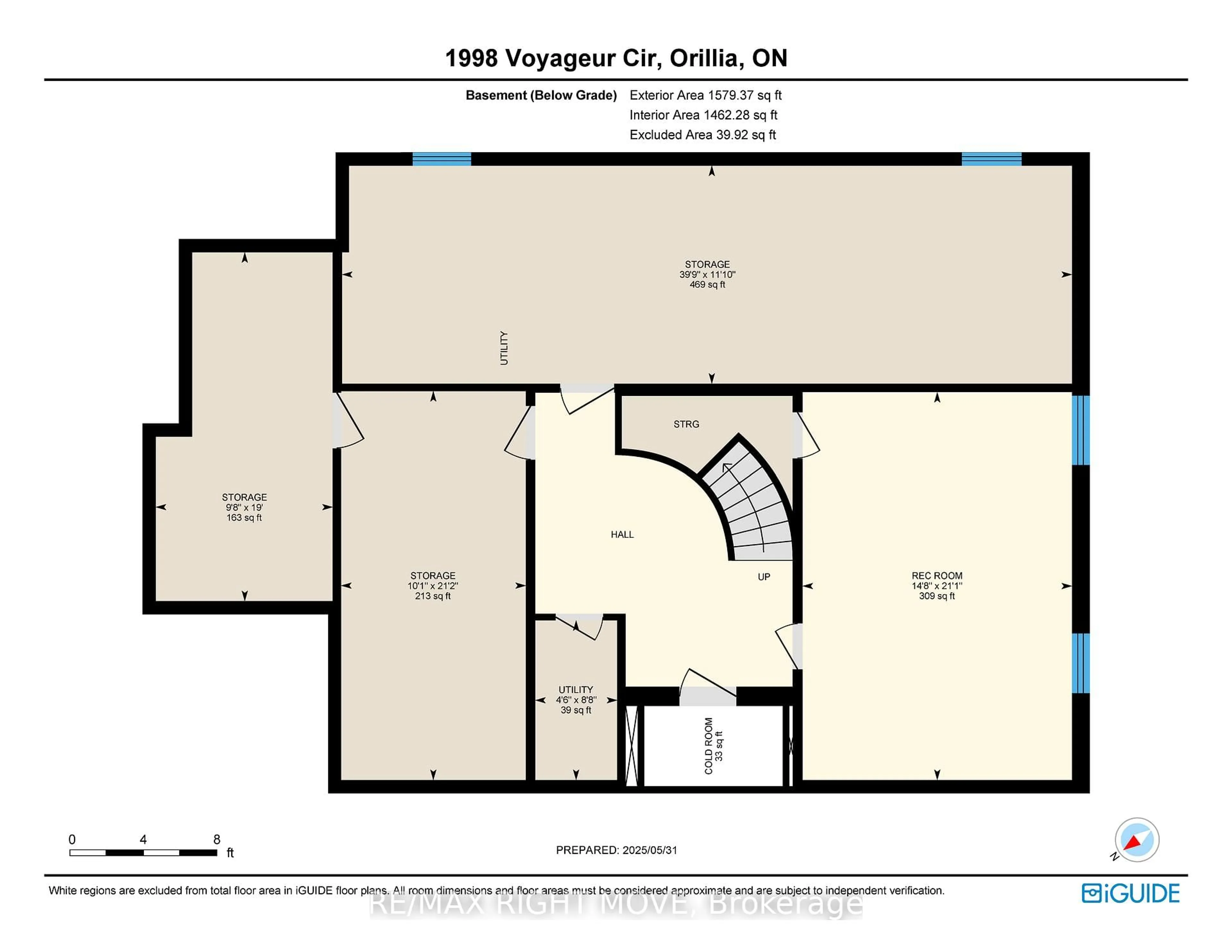 Floor plan for 1998 Voyageur Circ, Severn Ontario L3V 7L3