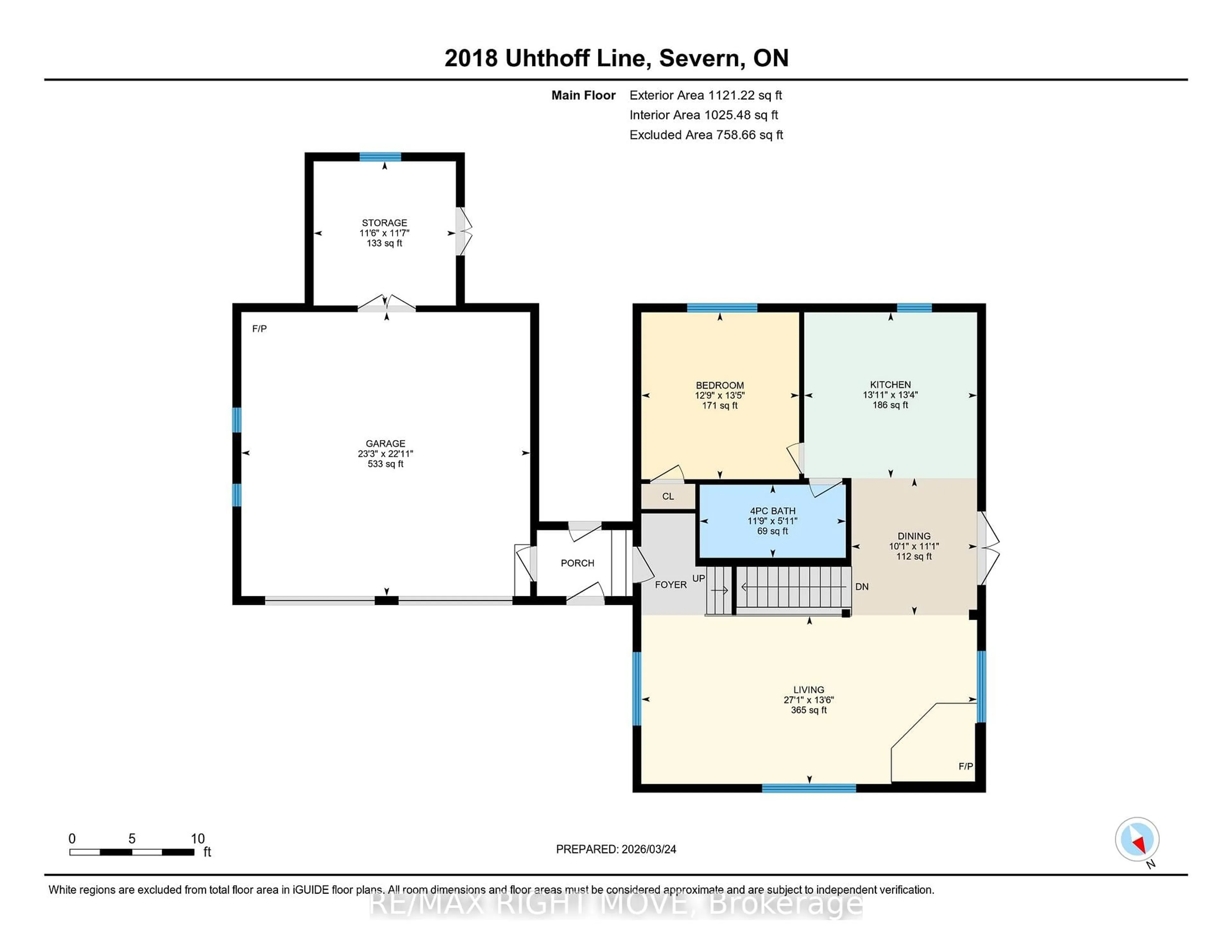 Floor plan for 2018 Uhthoff Line, Severn Ontario L3V 7E9