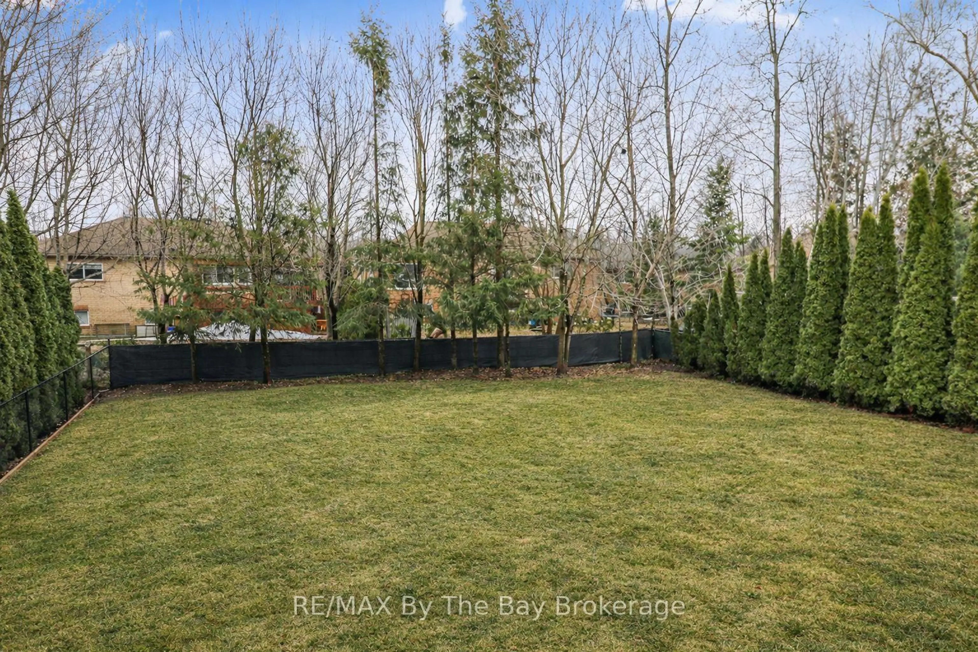 Patio, forest/trees view for 435 Ramblewood Dr, Wasaga Beach Ontario L9Z 1P3
