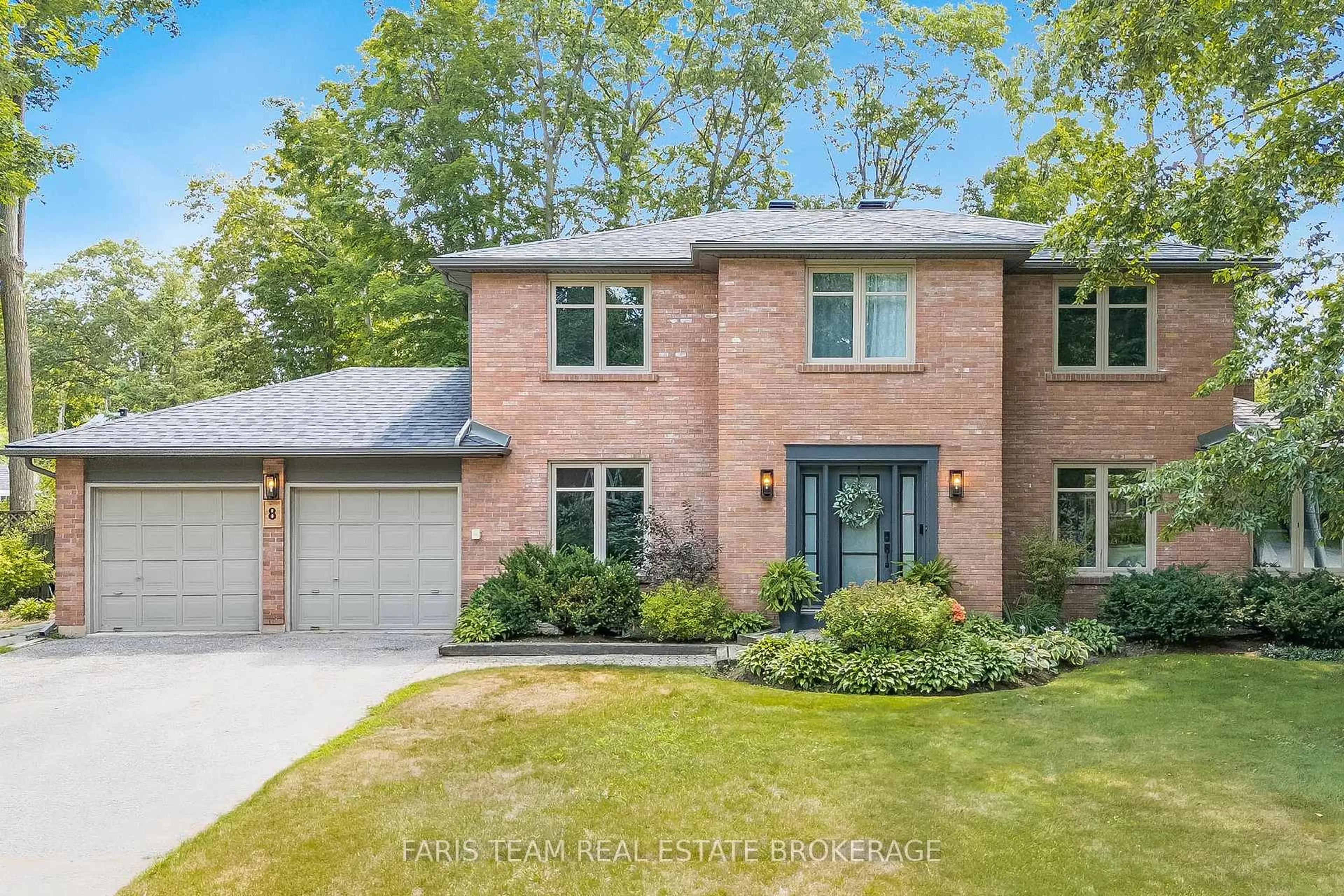 Home with brick exterior material, street for 8 Malta Cres, Springwater Ontario L9X 0P2