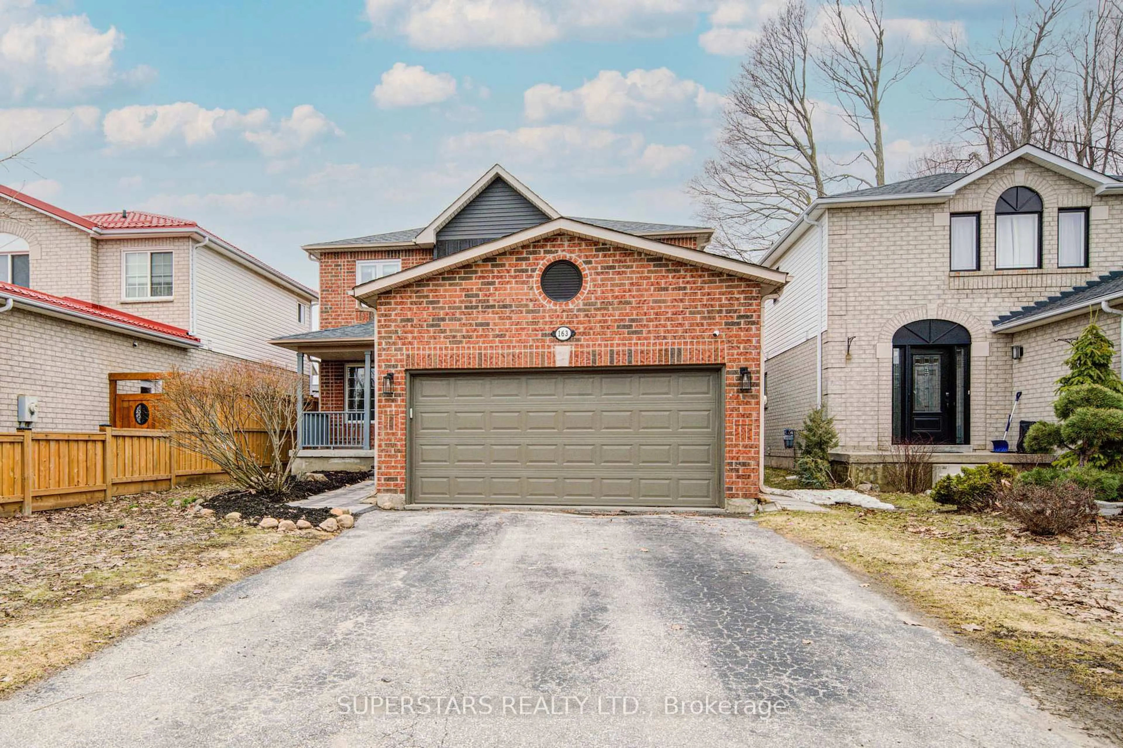 Home with brick exterior material, street for 163 Brucker Rd, Barrie Ontario L4N 8R8