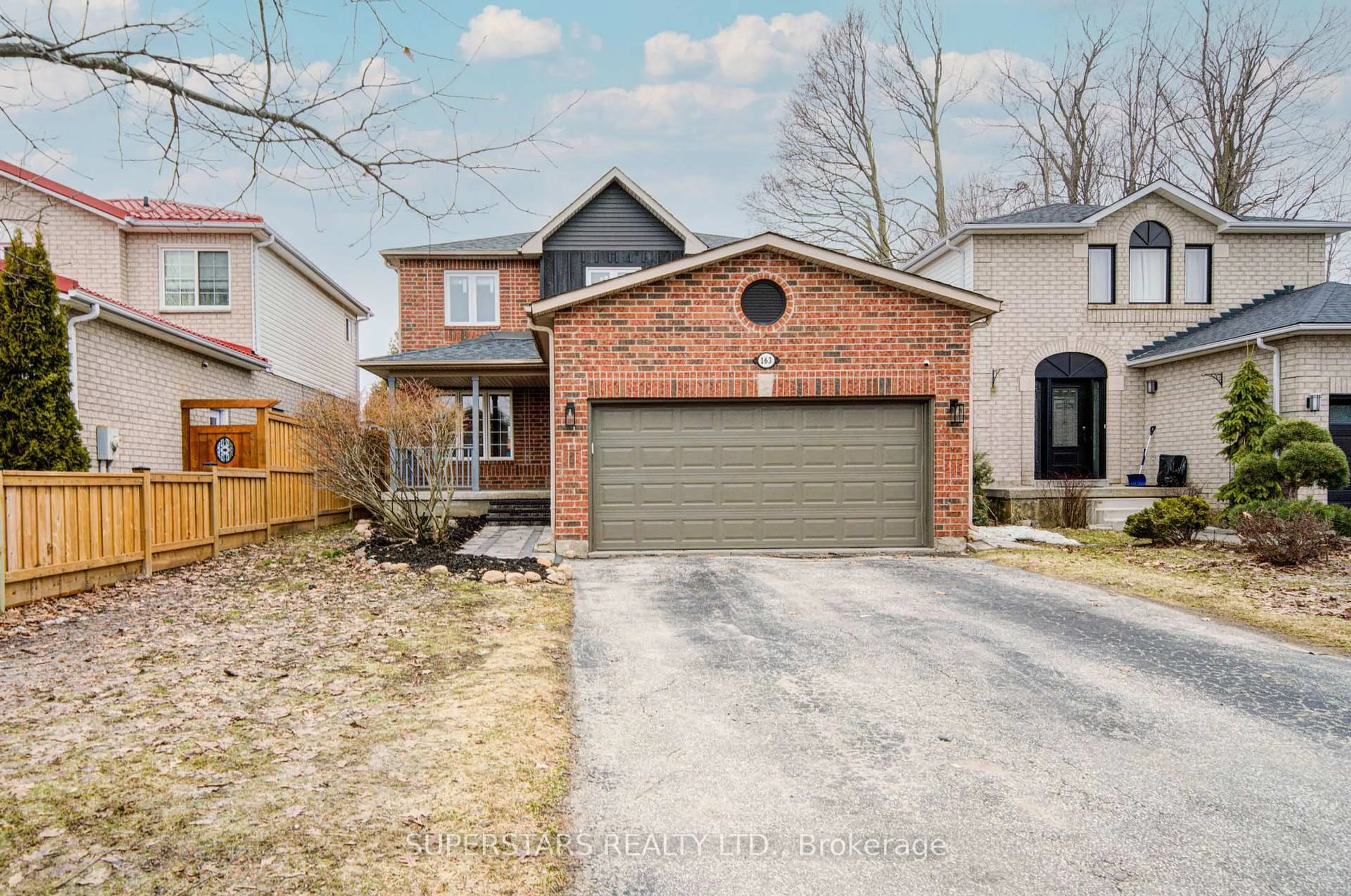 Home with brick exterior material, street for 163 Brucker Rd, Barrie Ontario L4N 8R8