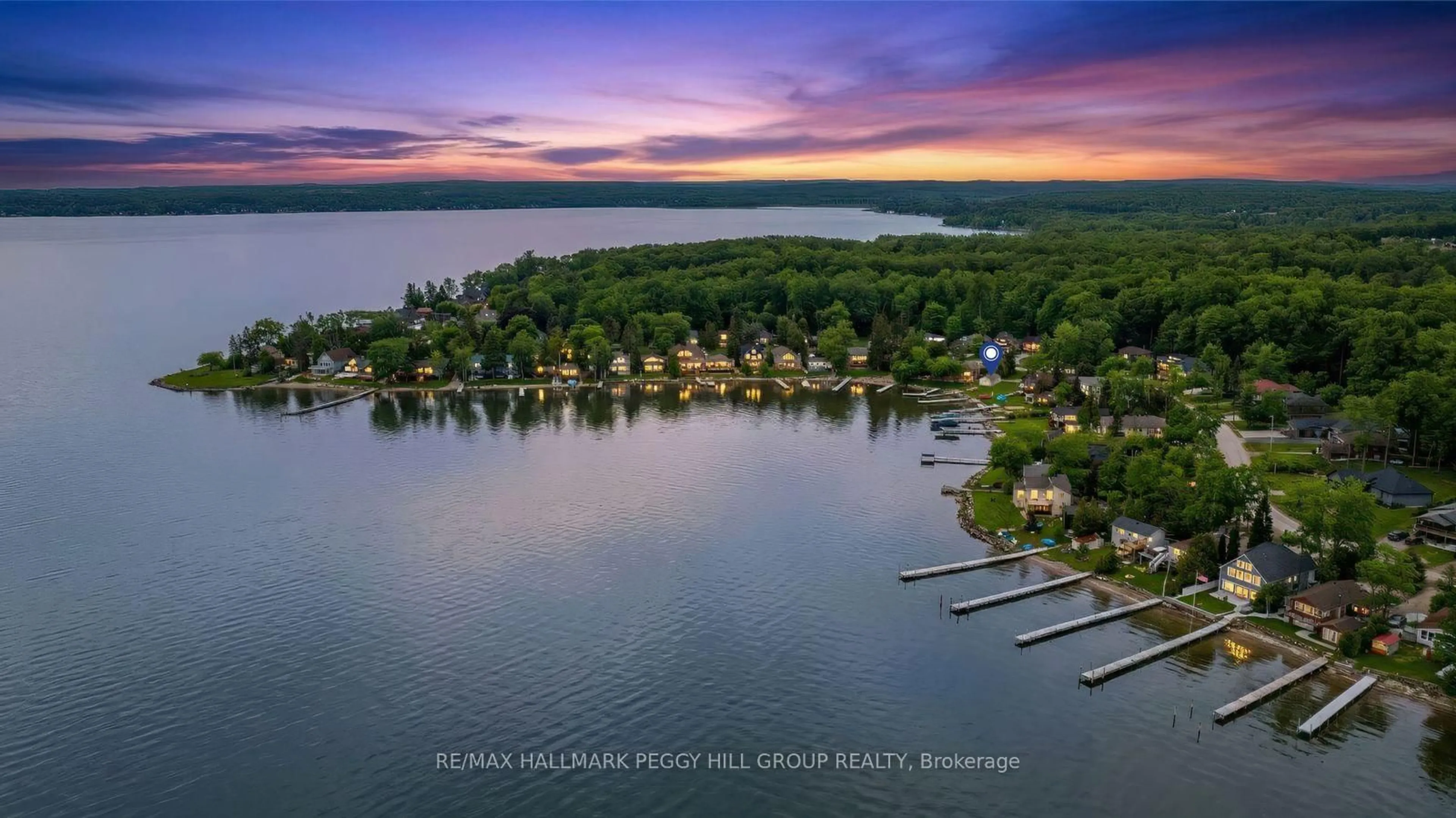 A pic from outside/outdoor area/front of a property/back of a property/a pic from drone, water/lake/river/ocean view for 220 Robins Point Rd, Tay Ontario L0K 2A0