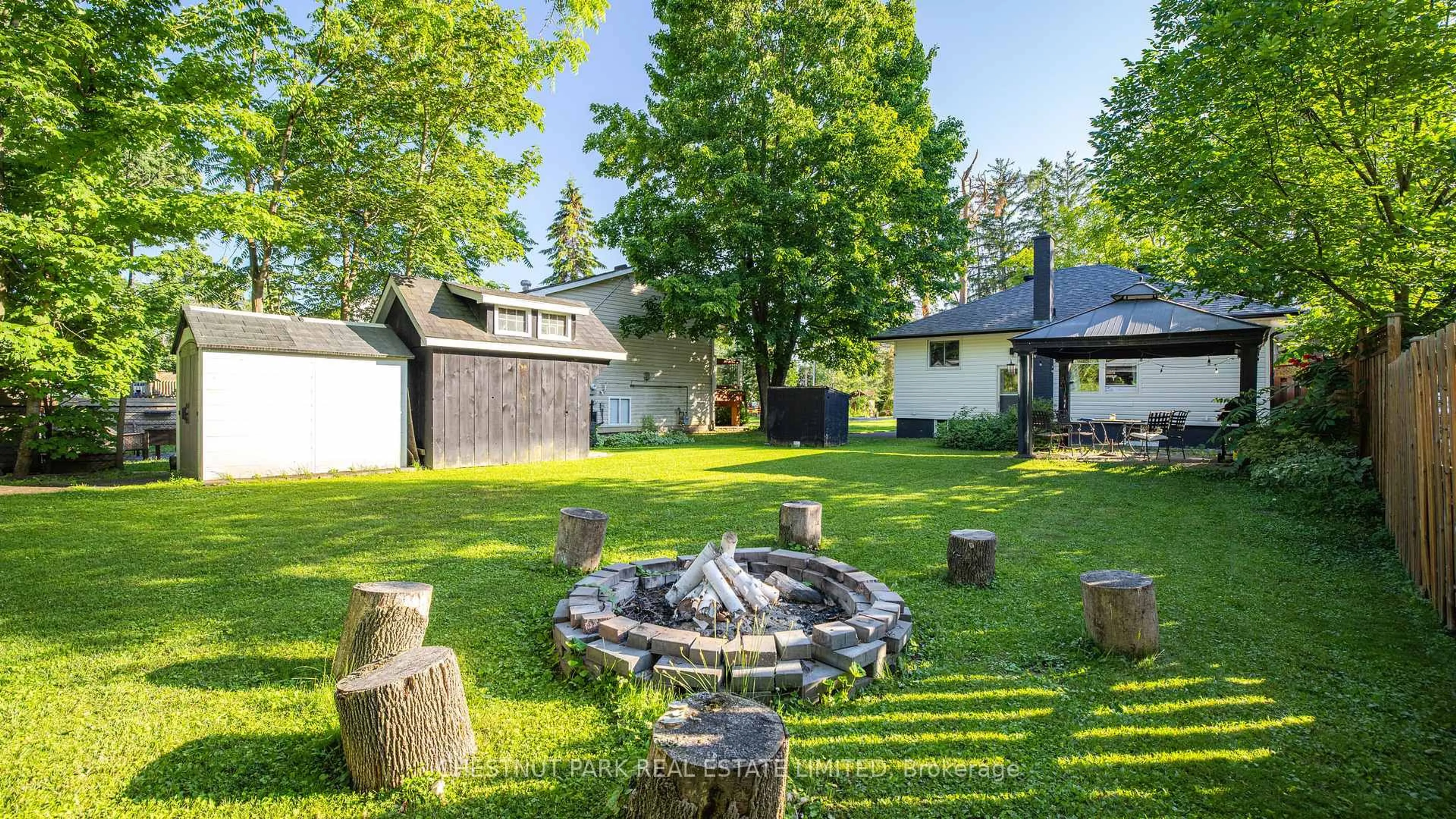 Patio, forest/trees view for 47 Lakeshore Rd, Oro-Medonte Ontario L0L 2E0