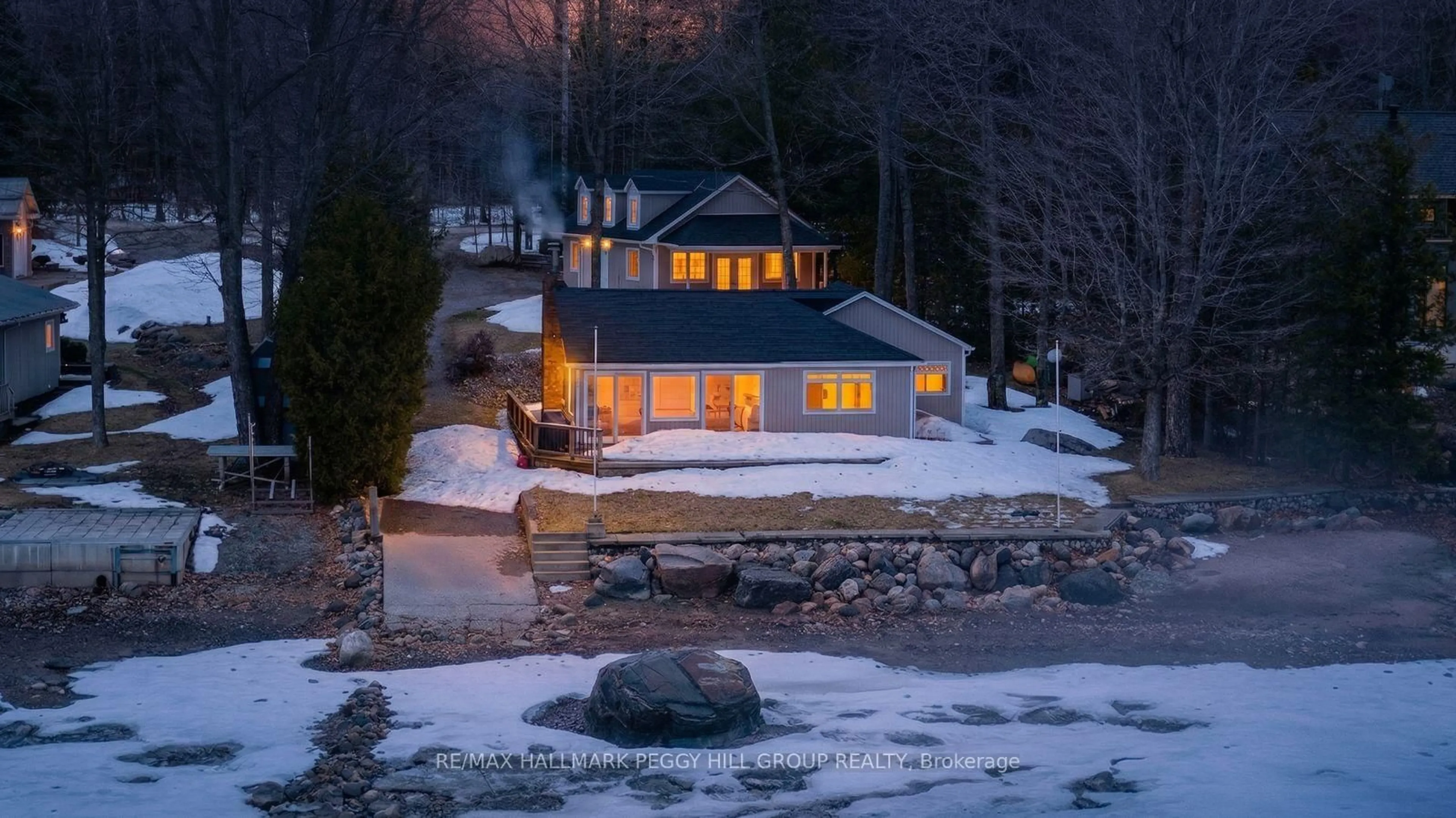 A pic from outside/outdoor area/front of a property/back of a property/a pic from drone, water/lake/river/ocean view for 1449 Champlain Rd, Tiny Ontario L9M 0C1