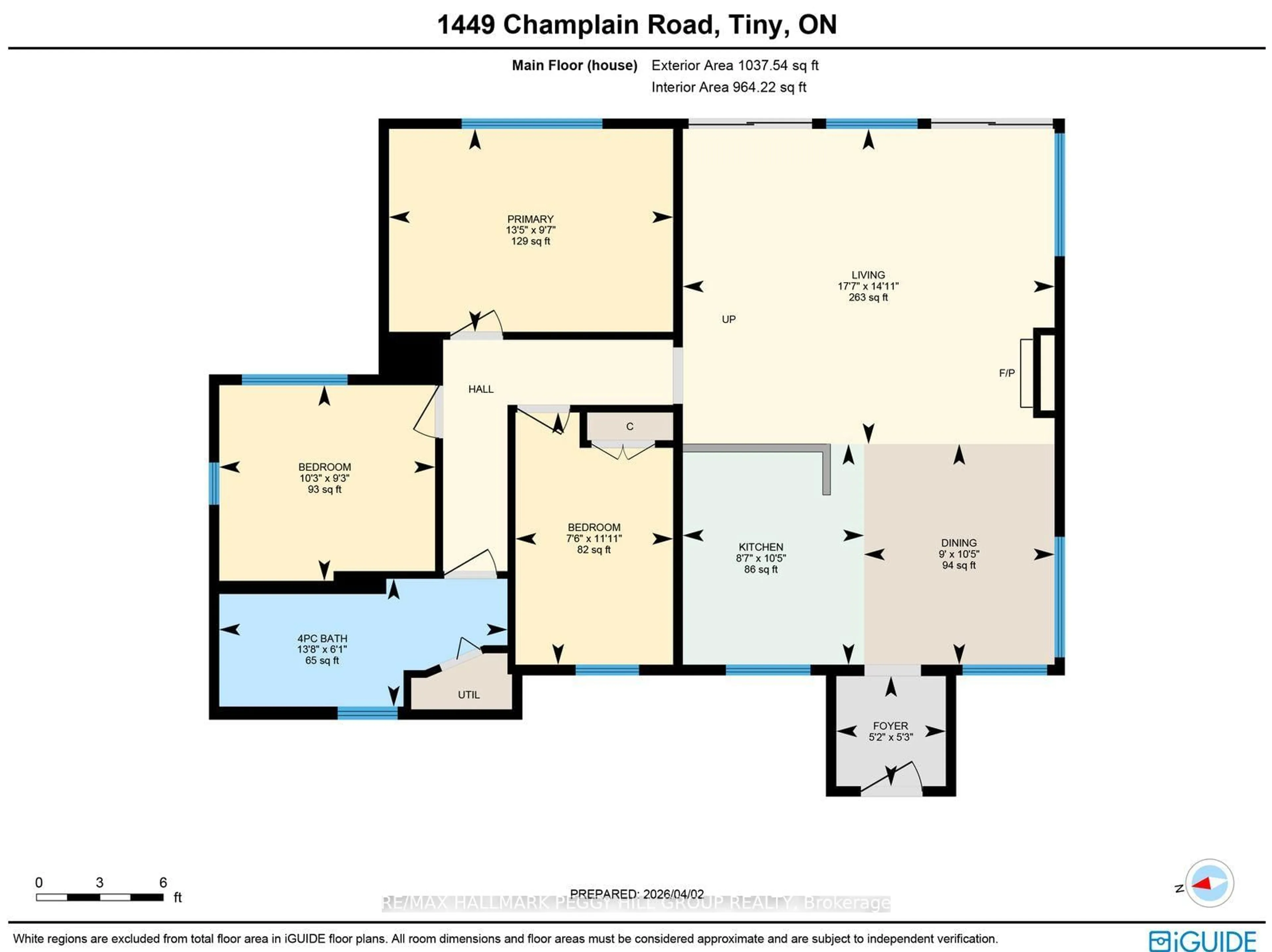 Floor plan for 1449 Champlain Rd, Tiny Ontario L9M 0C1
