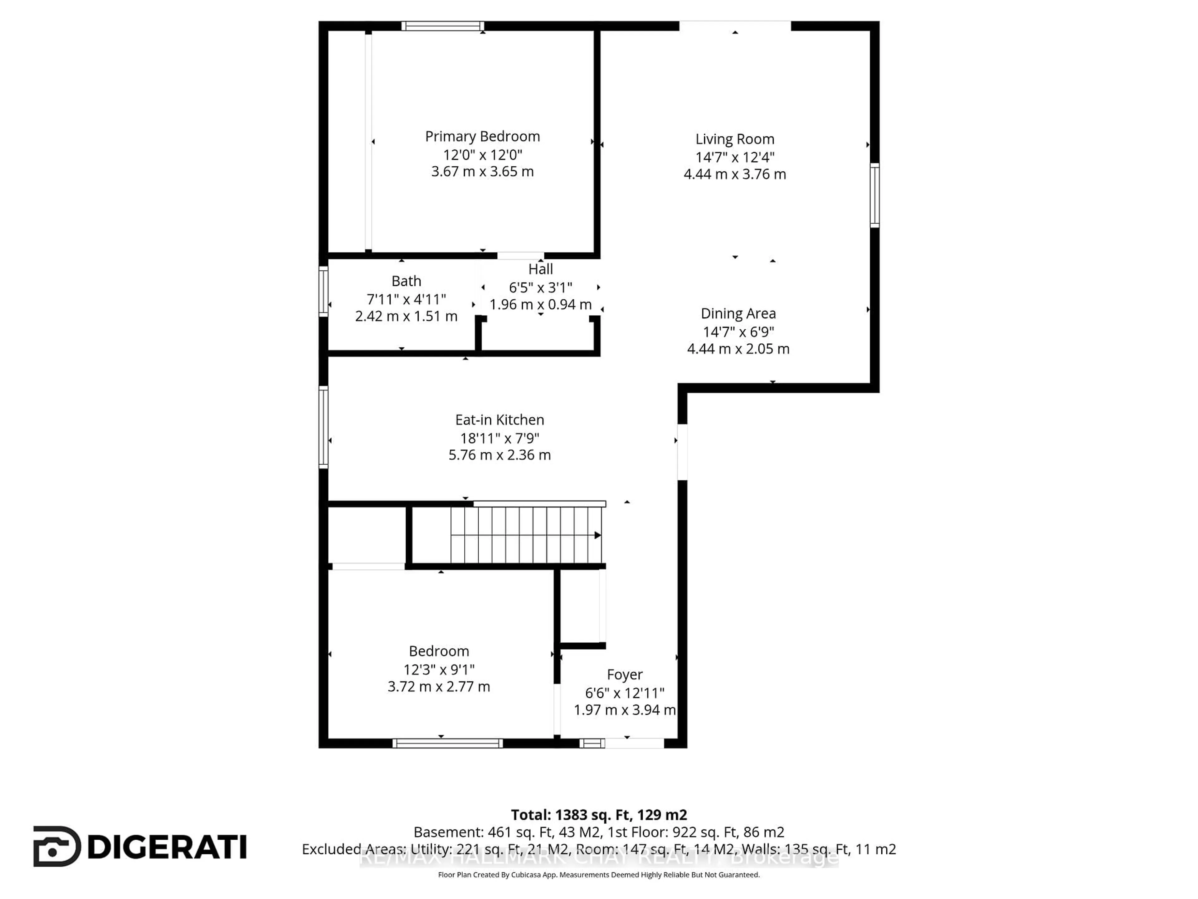 Floor plan for 231 Oxford St #14, Orillia Ontario L3V 7S6