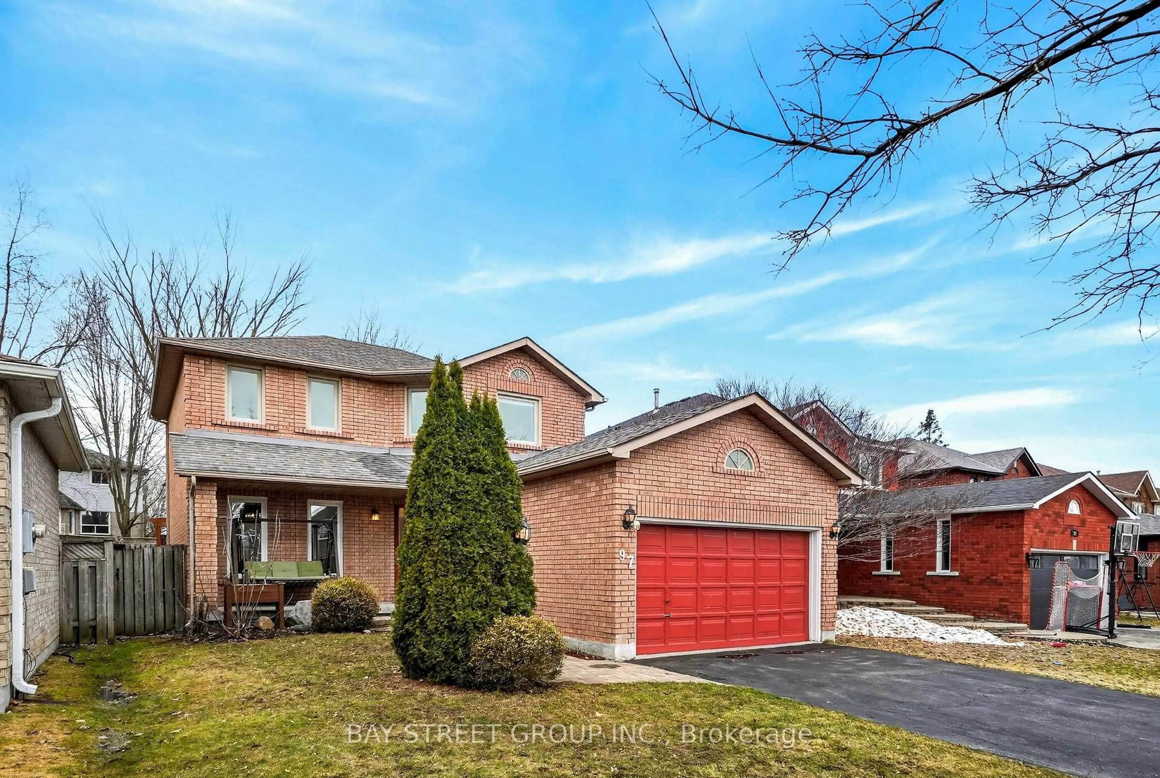 Home with brick exterior material, street for 97 Bishop Dr, Barrie Ontario L4N 7P4