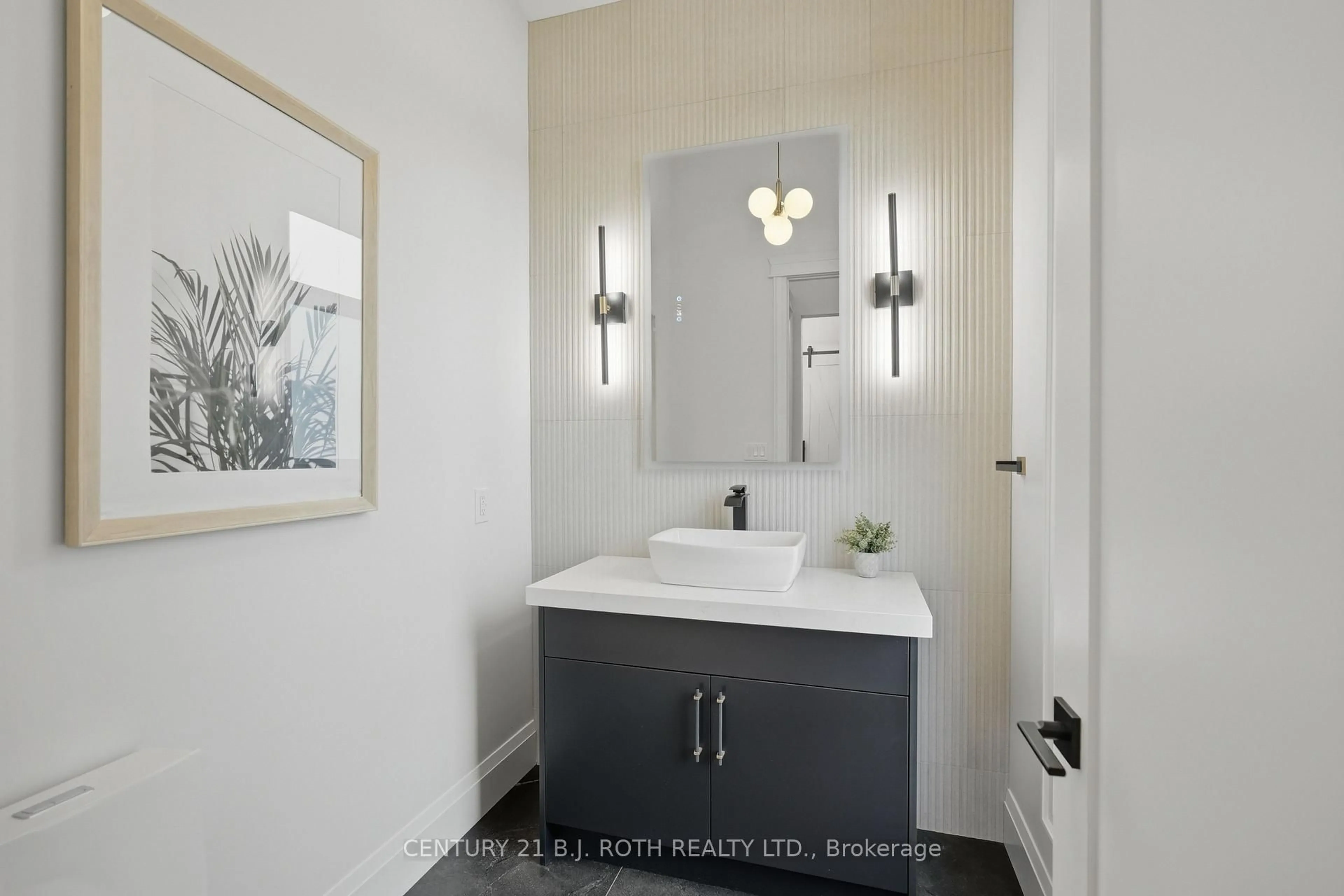 Contemporary bathroom, ceramic/tile floor for 31 Marni Lane, Springwater Ontario L0L 2K0
