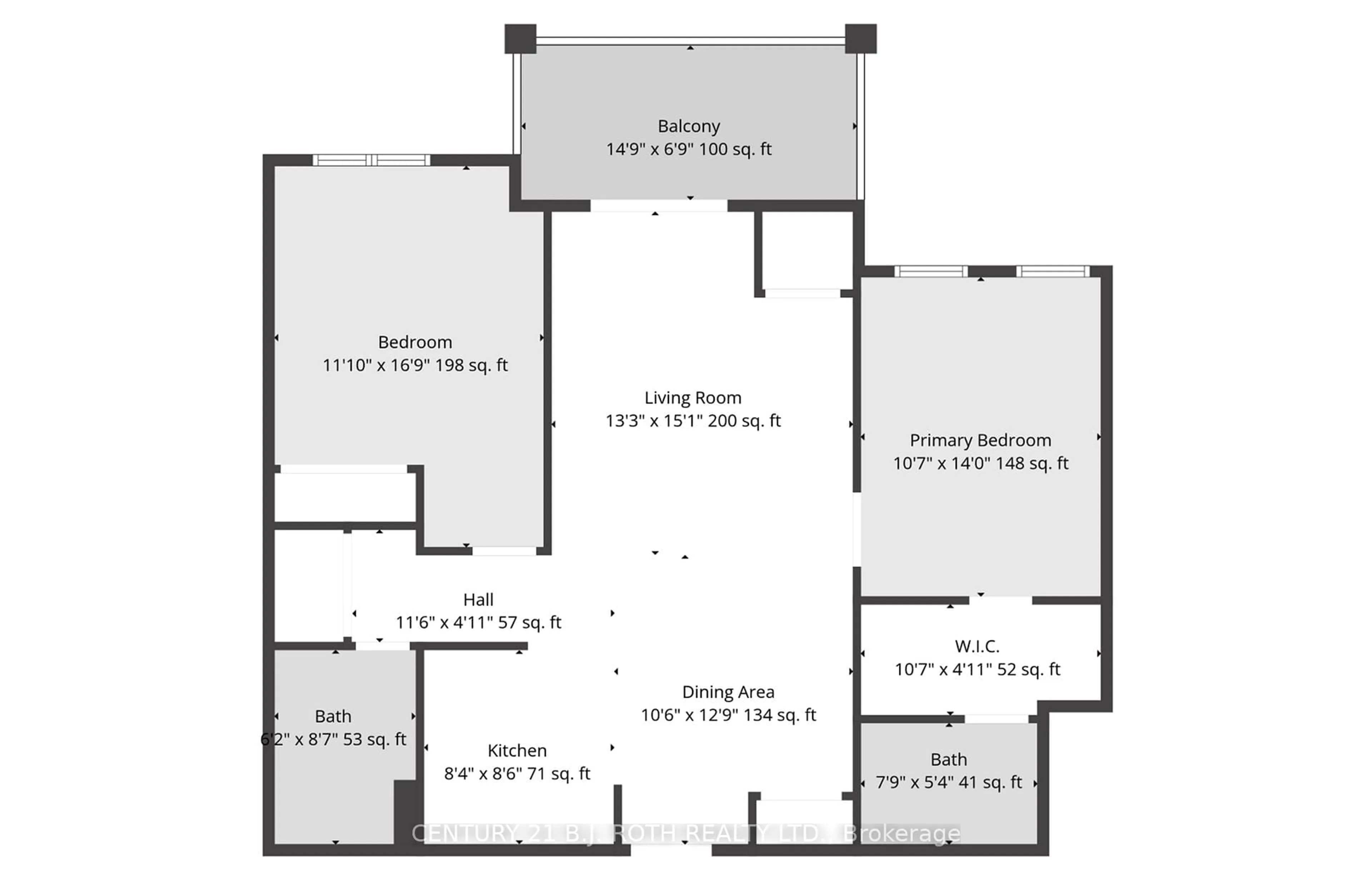 Floor plan for 5 Greenwich St #207, Barrie Ontario L4N 7Y8