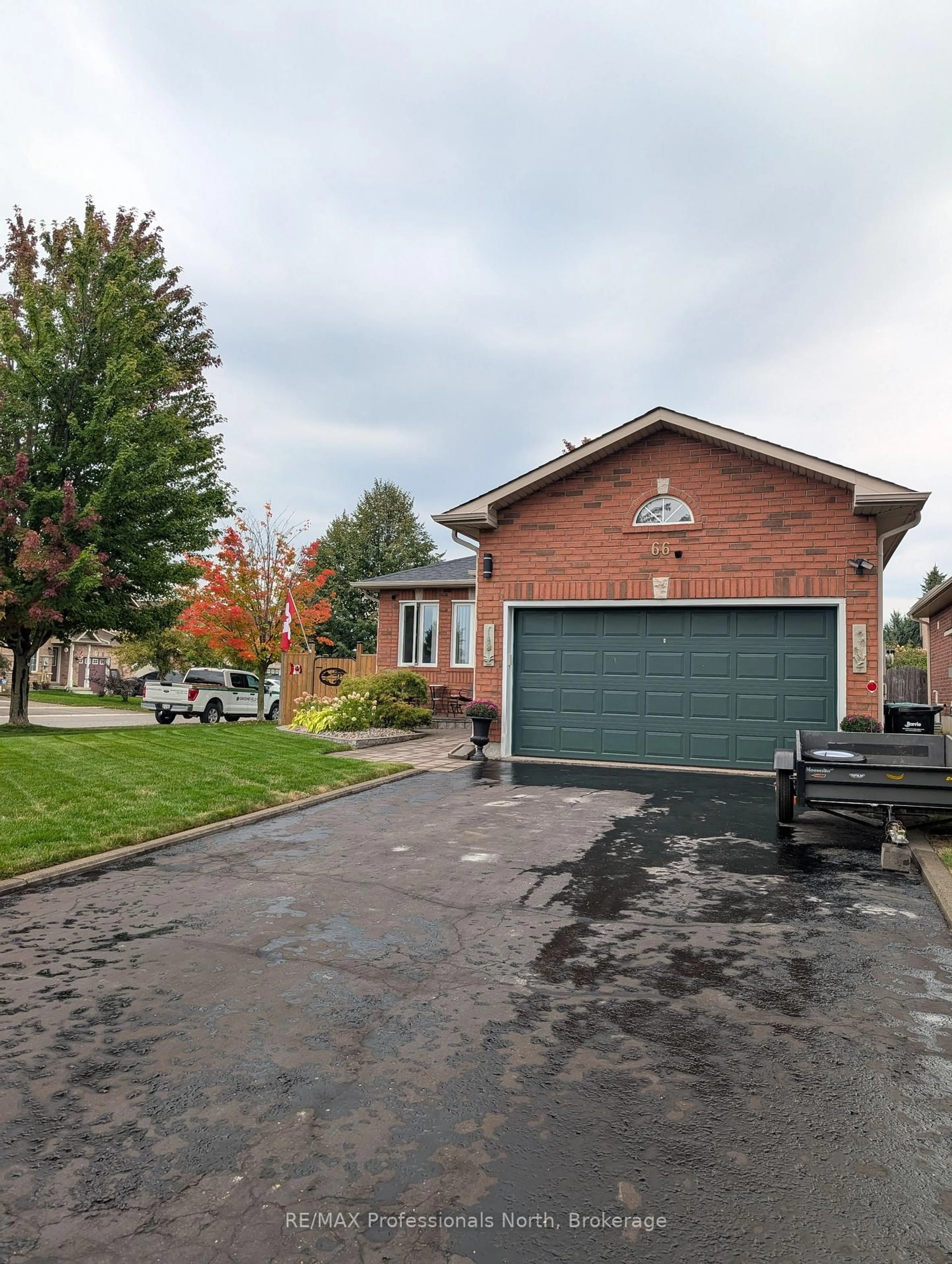 Home with brick exterior material, street for 66 Coleman Dr, Barrie Ontario L4N 0N9