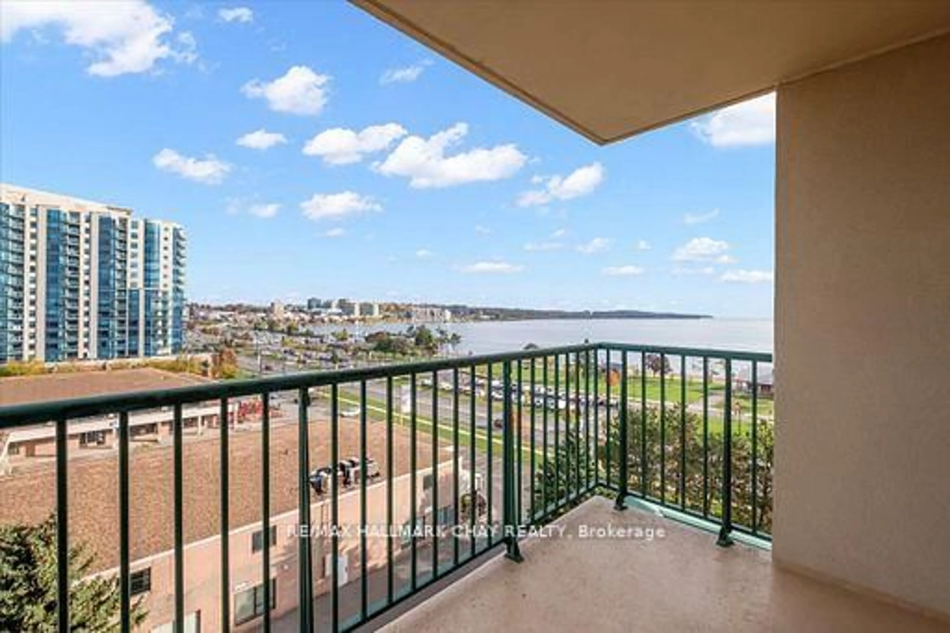 Balcony in the apartment, water/lake/river/ocean view for 65 Ellen St #502, Barrie Ontario L4N 3A5