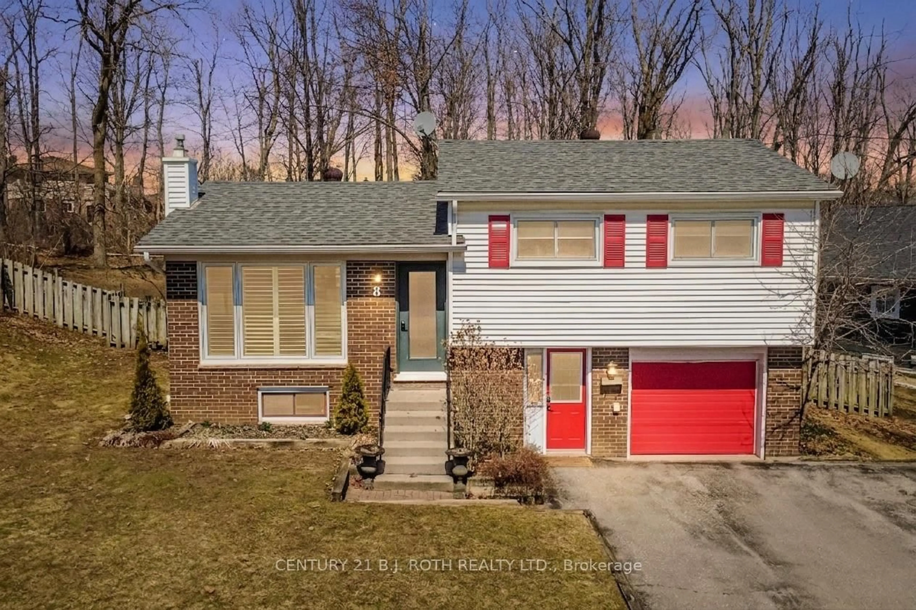 Home with brick exterior material, street for 8 Sandra Dr, Orillia Ontario L3V 3G7