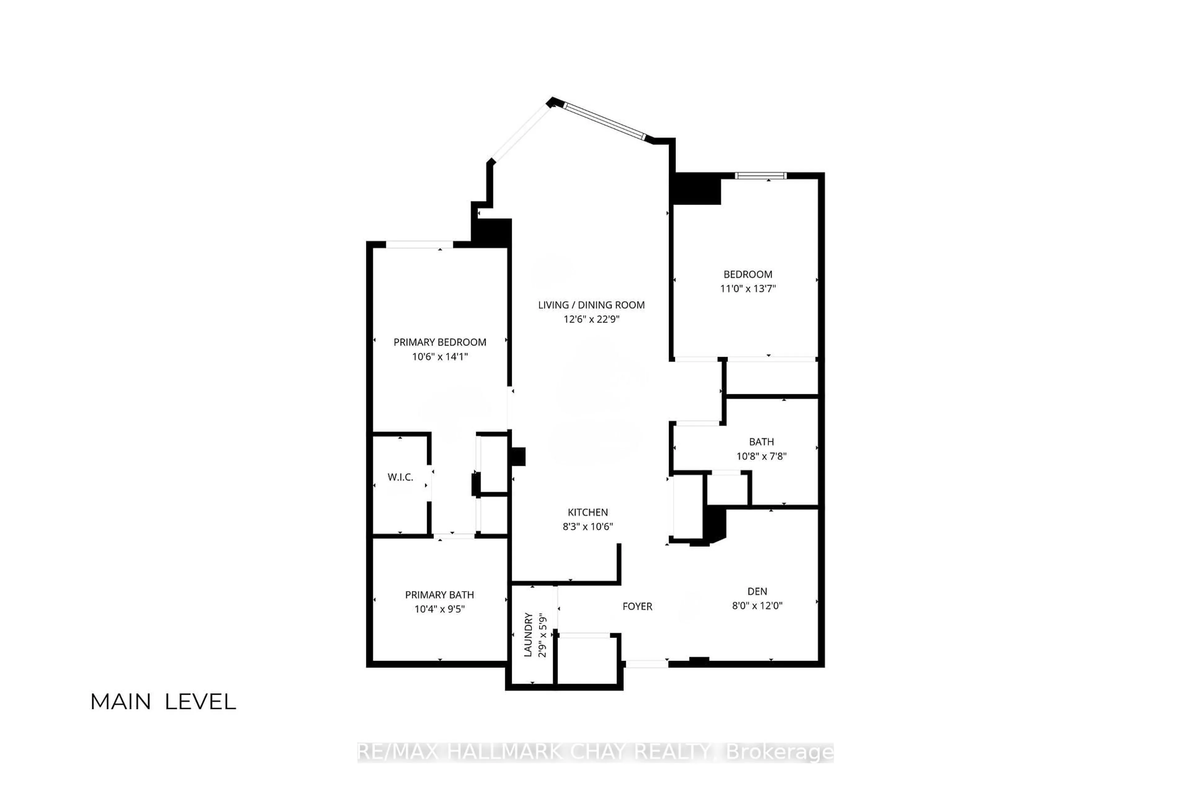 Floor plan for 33 Ellen St #PH08, Barrie Ontario L4N 6E9