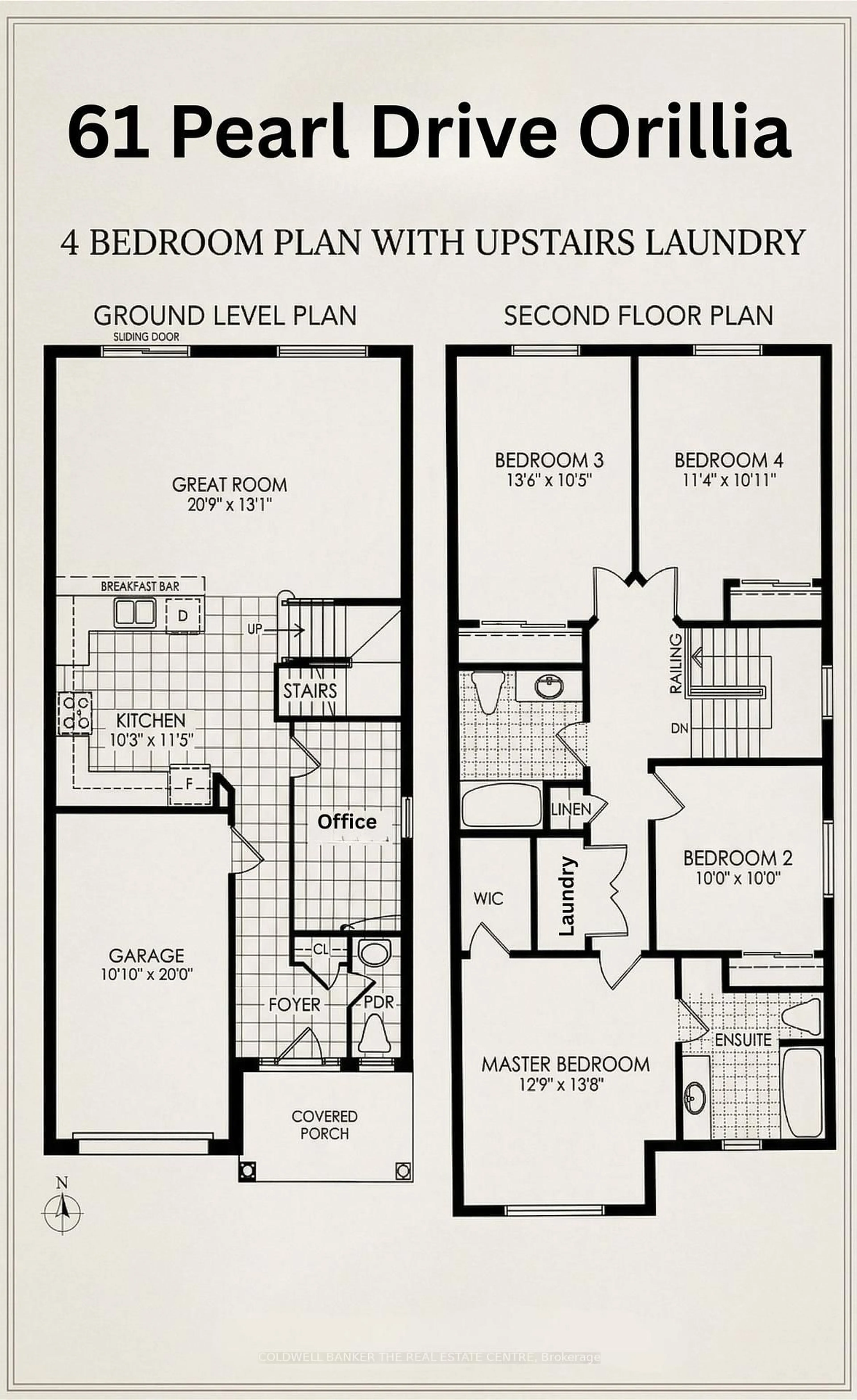 Floor plan for 61 Pearl Dr, Orillia Ontario L3V 0A6