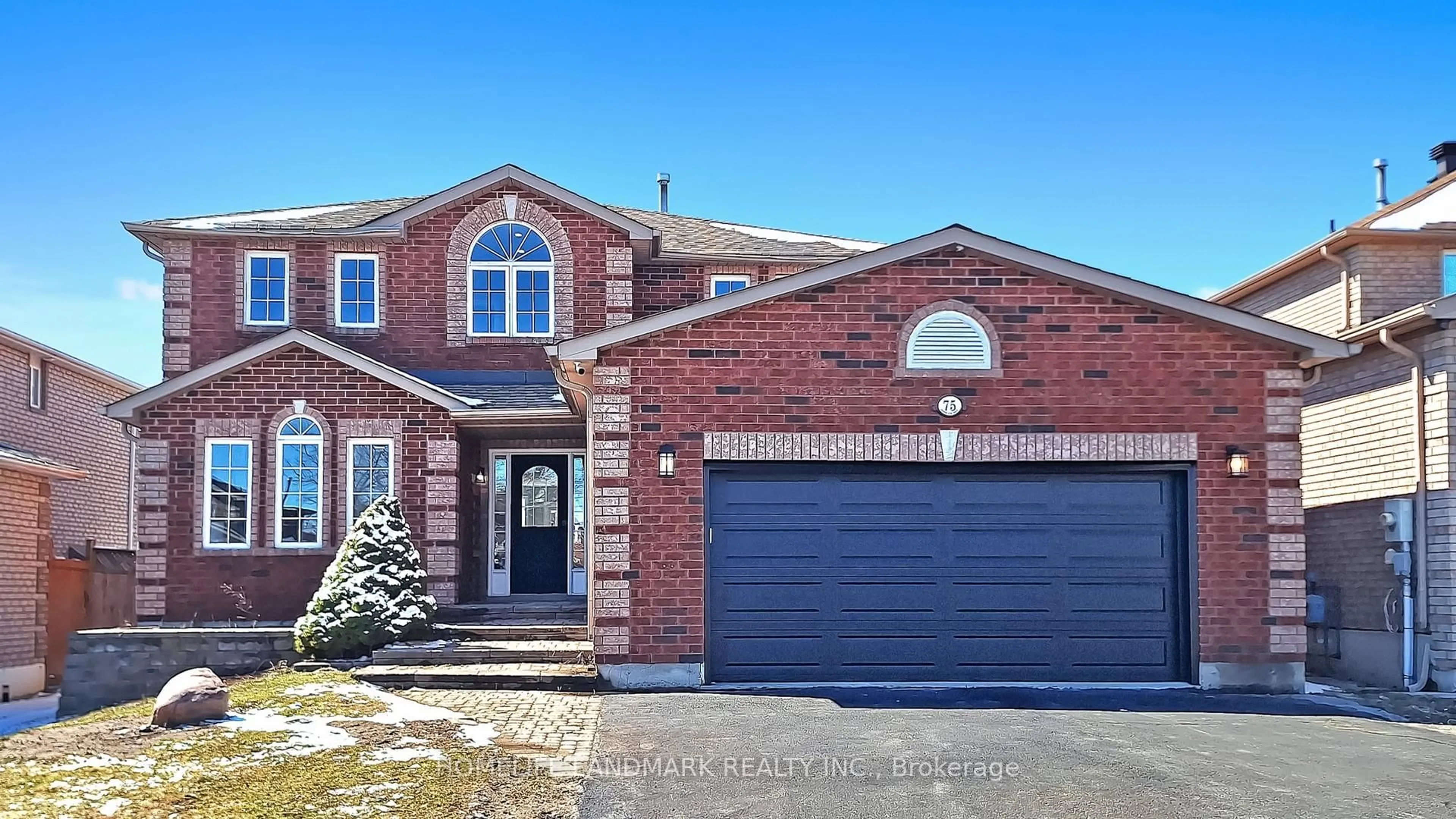 Home with brick exterior material, street for 75 Ambler Bay, Barrie Ontario L4M 7A6