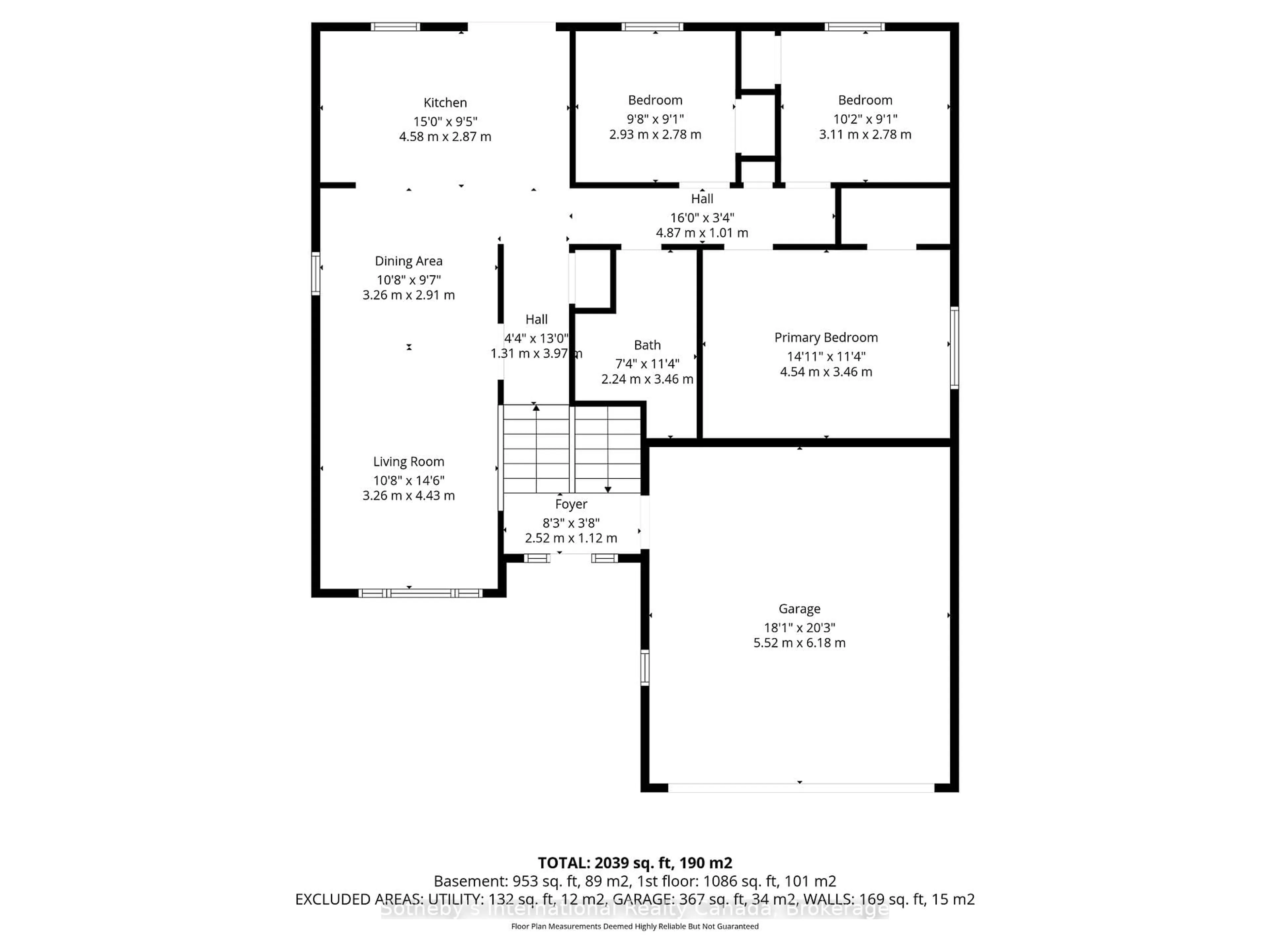 Floor plan for 299 Harvie Rd, Barrie Ontario L4N 8J5