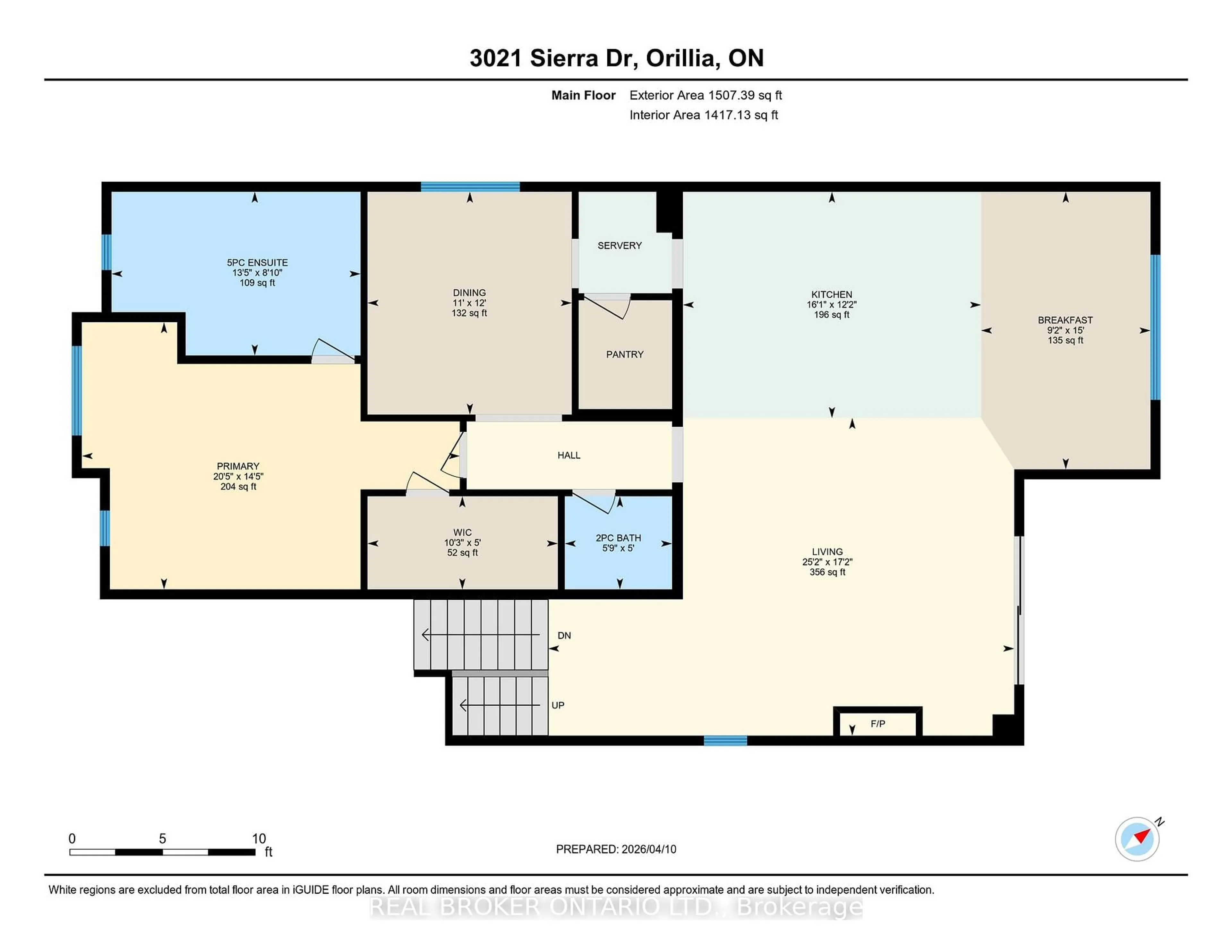 Floor plan for 3021 Sierra Dr, Orillia Ontario L3V 8L9