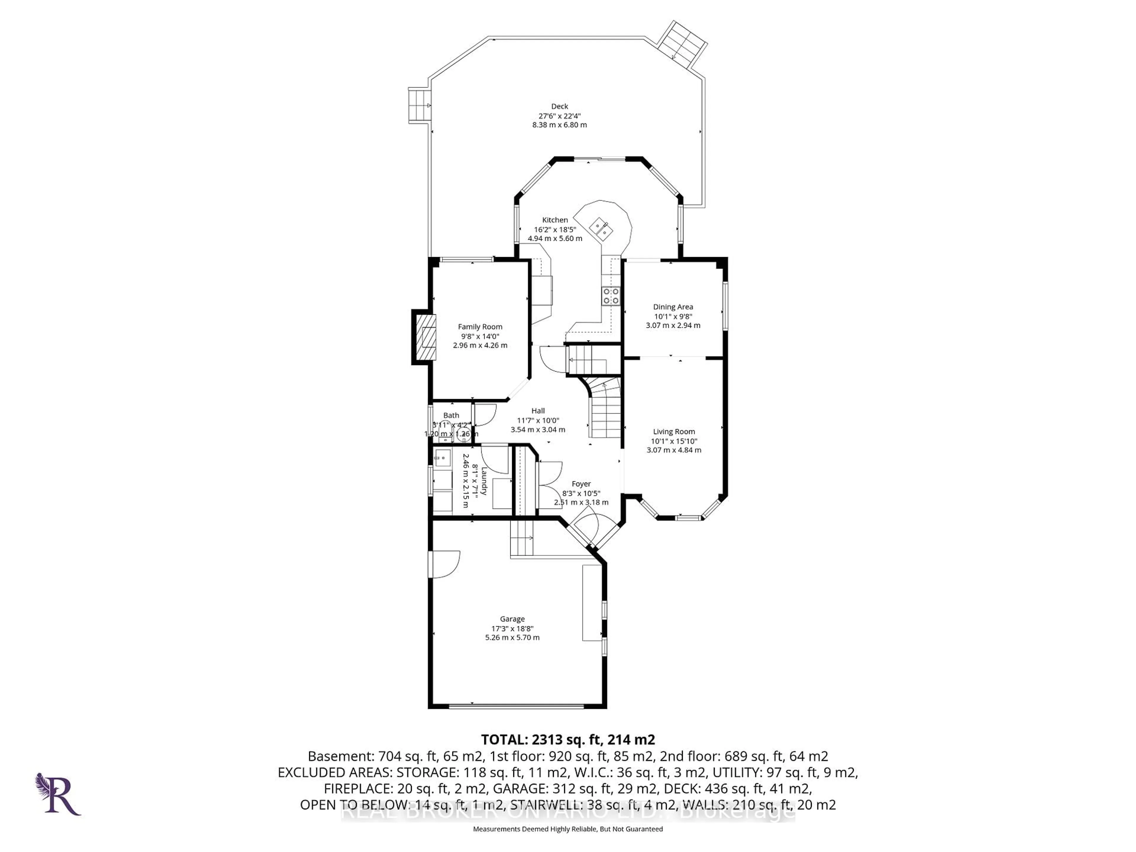 Floor plan for 53 Taylor Dr, Barrie Ontario L4N 8K6