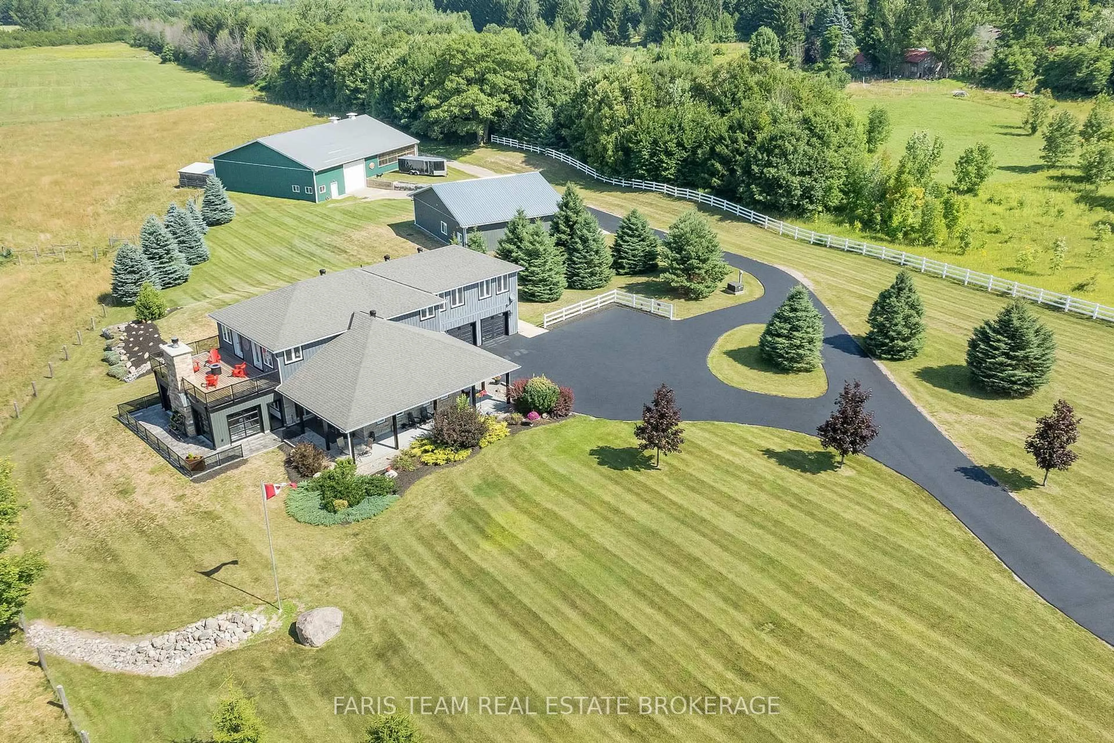 A pic from outside/outdoor area/front of a property/back of a property/a pic from drone, water/lake/river/ocean view for 130 Concession 15, Tiny Ontario L9M 0N8