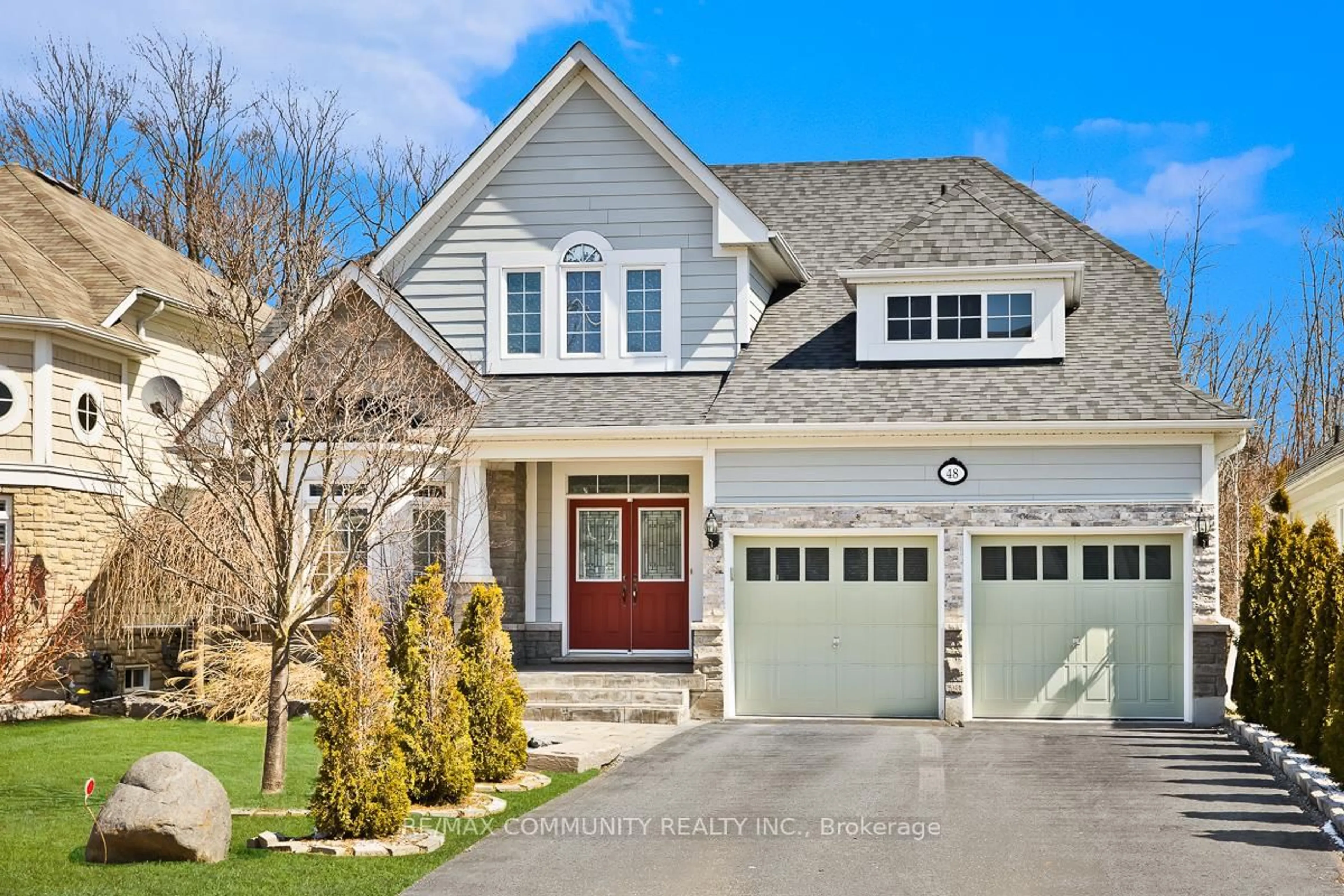 Home with brick exterior material, street for 48 Riverwalk Pl, Midland Ontario L4R 0B5