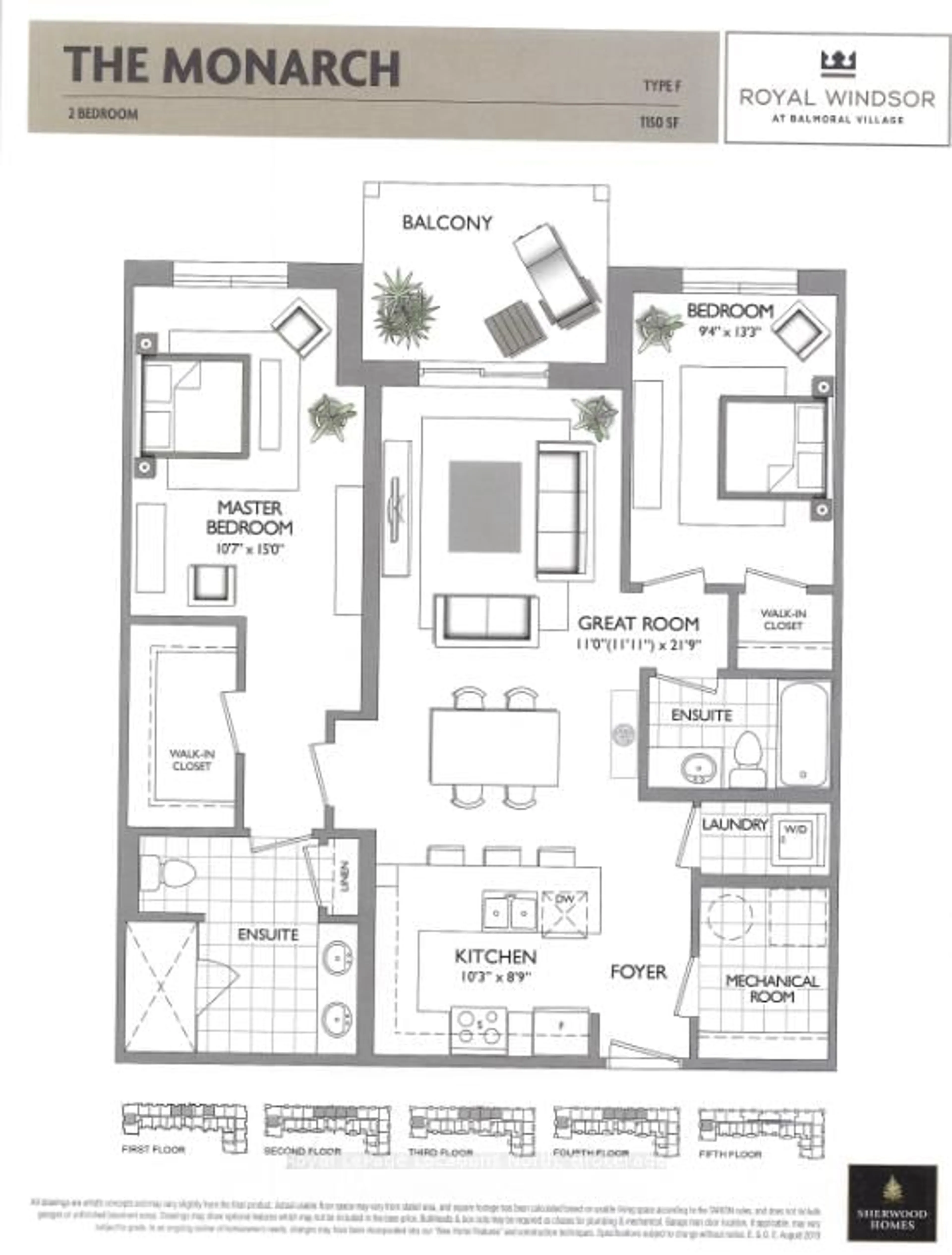 Floor plan for 4 Kimberly Lane #309, Collingwood Ontario L9Y 5B4