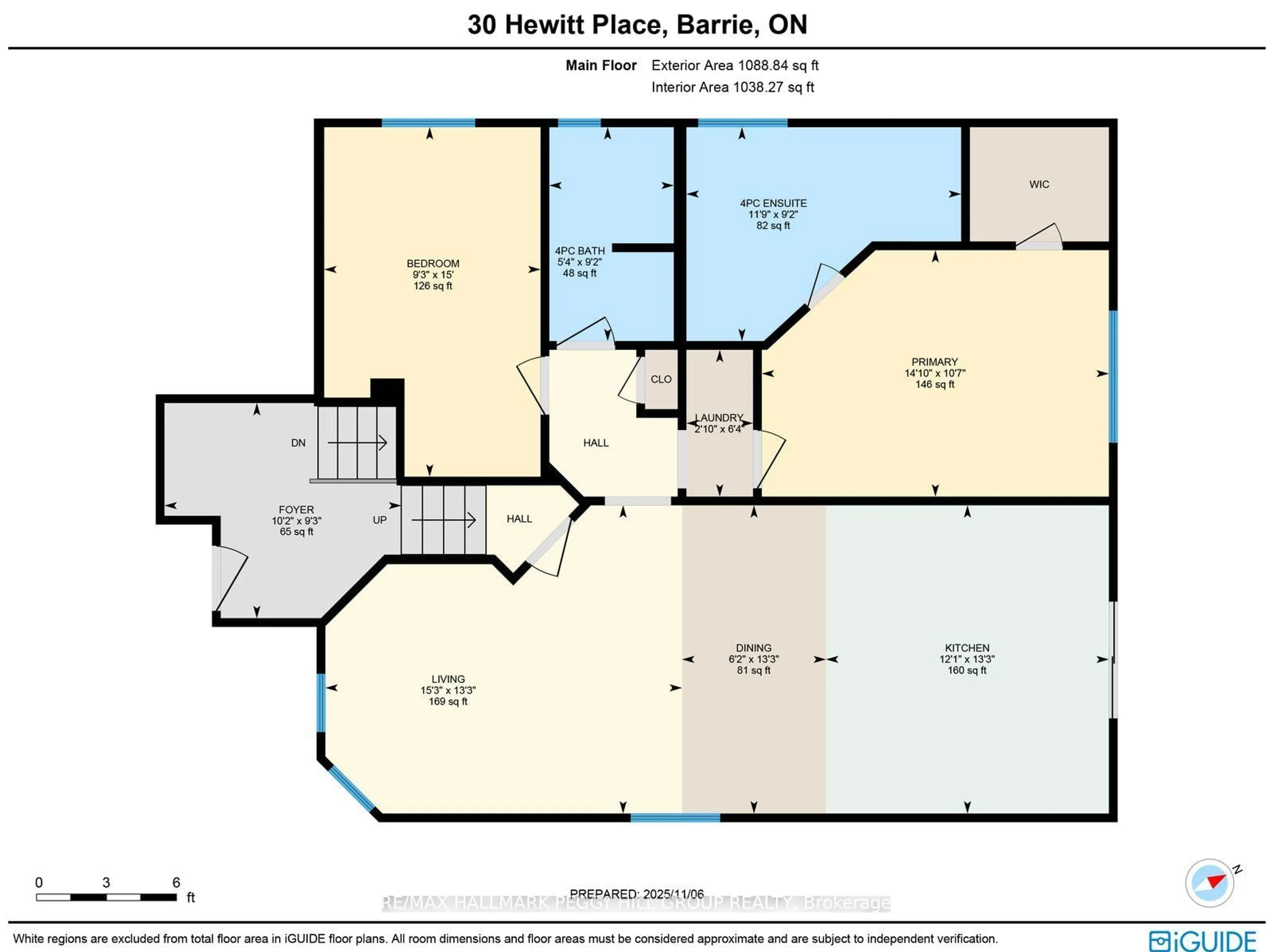 Floor plan for 30 Hewitt Pl, Barrie Ontario L4M 7B3
