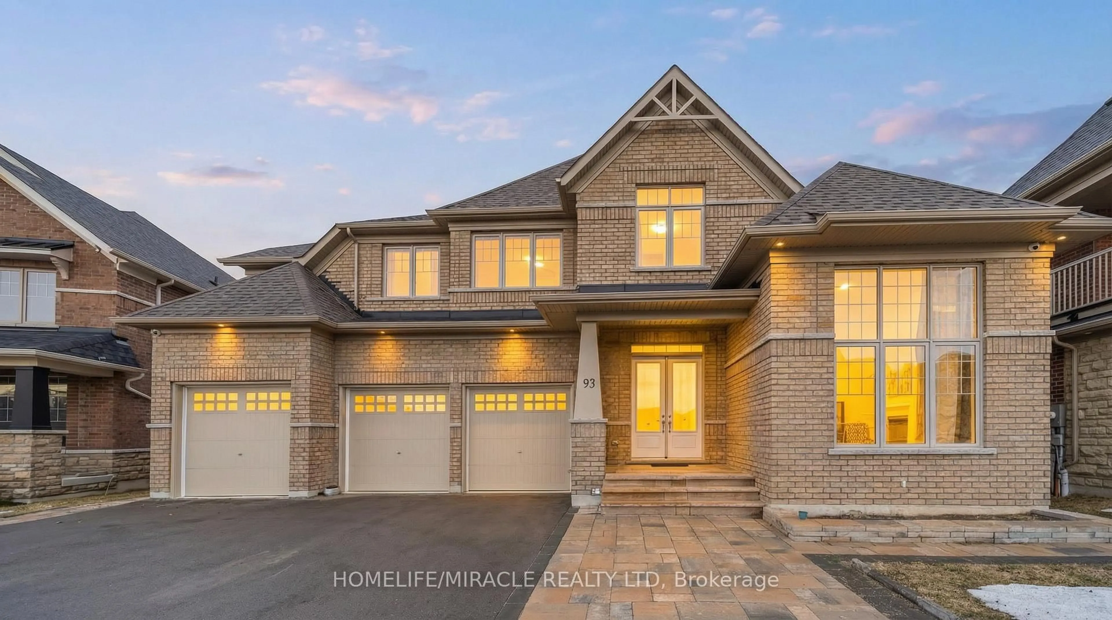 Home with brick exterior material, street for 93 Trail Blvd, Springwater Ontario L9X 0S5