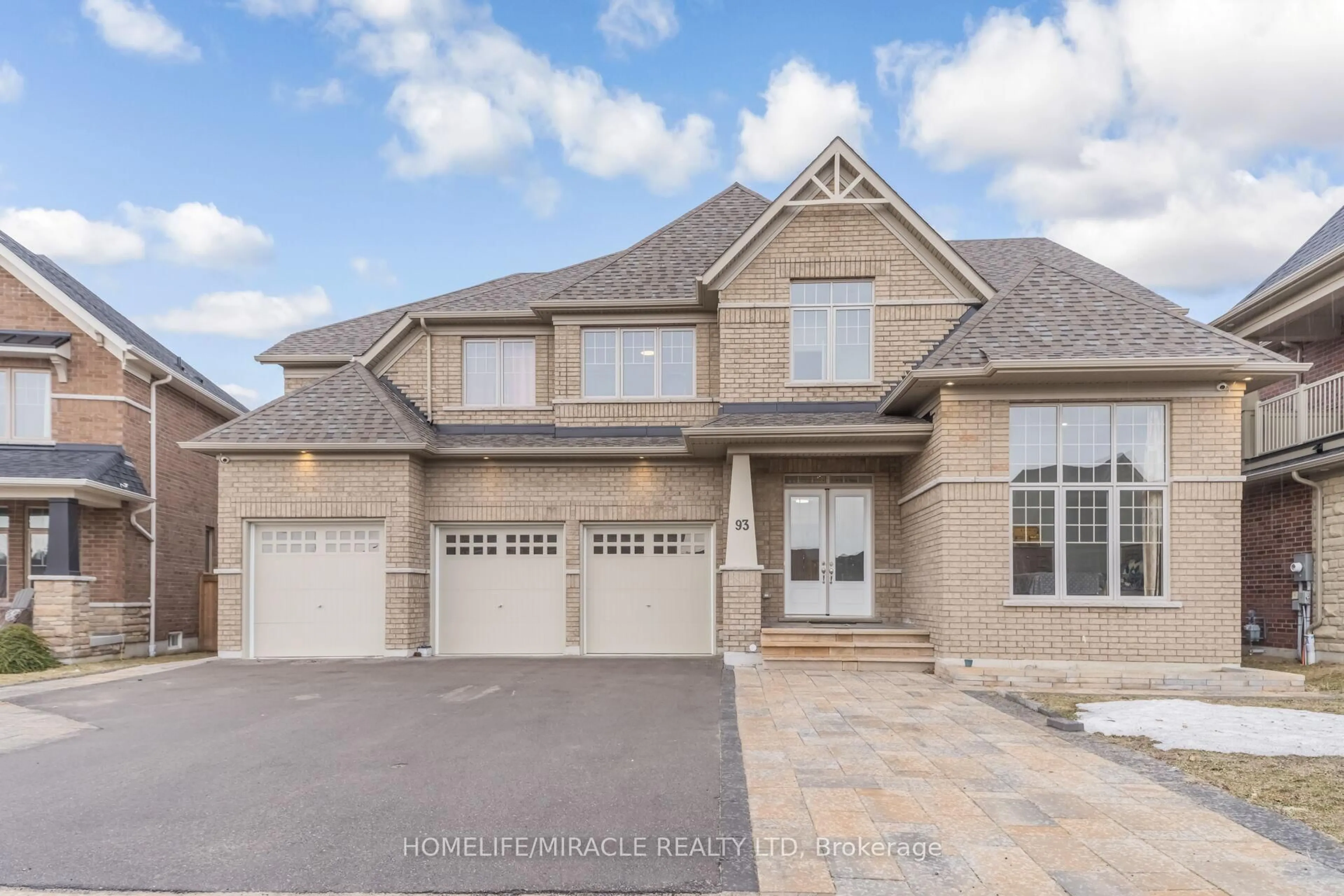 Home with brick exterior material, street for 93 Trail Blvd, Springwater Ontario L9X 0S5