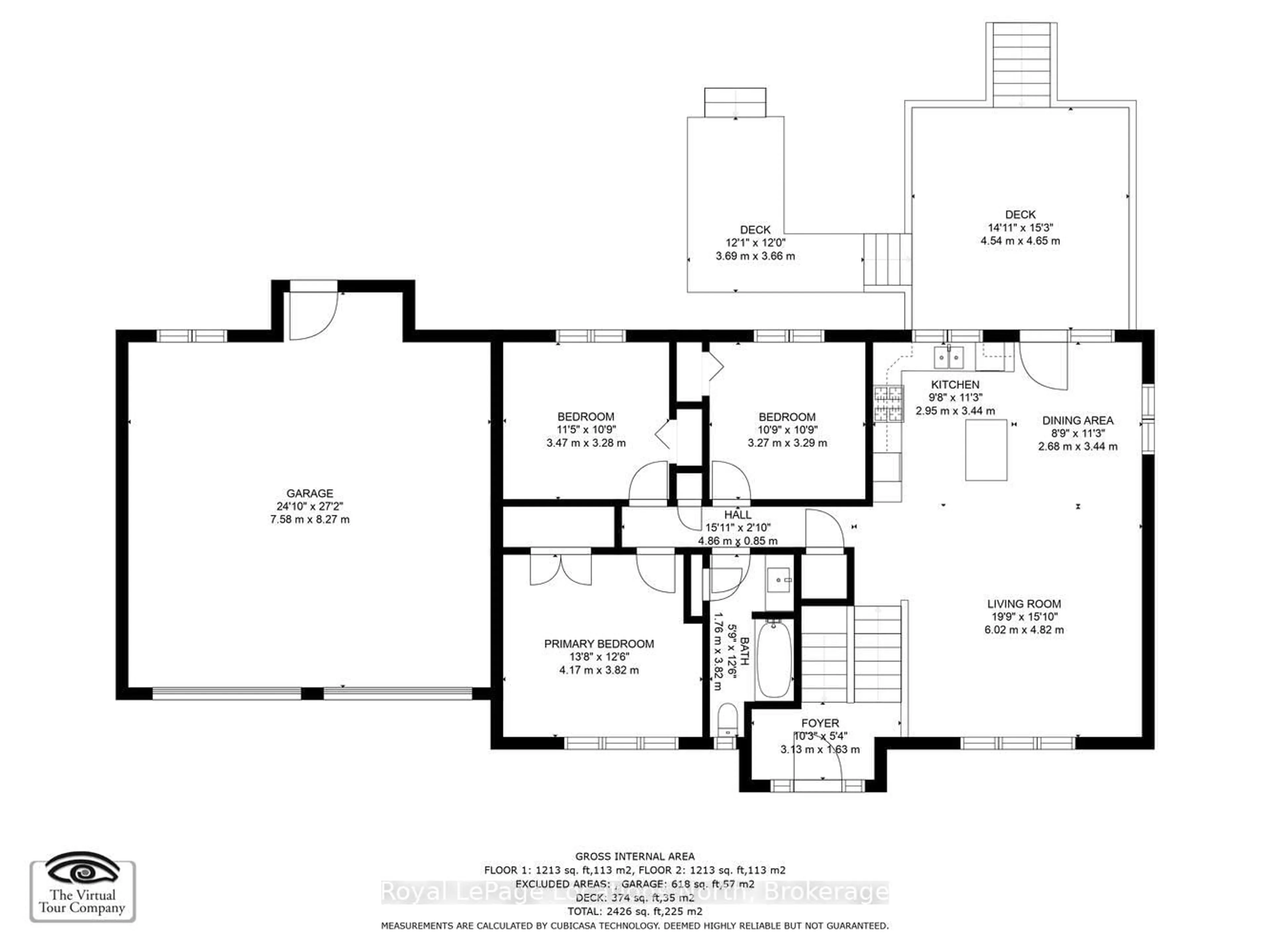 Floor plan for 44 DONALD Ave, Clearview Ontario L0M 1P0