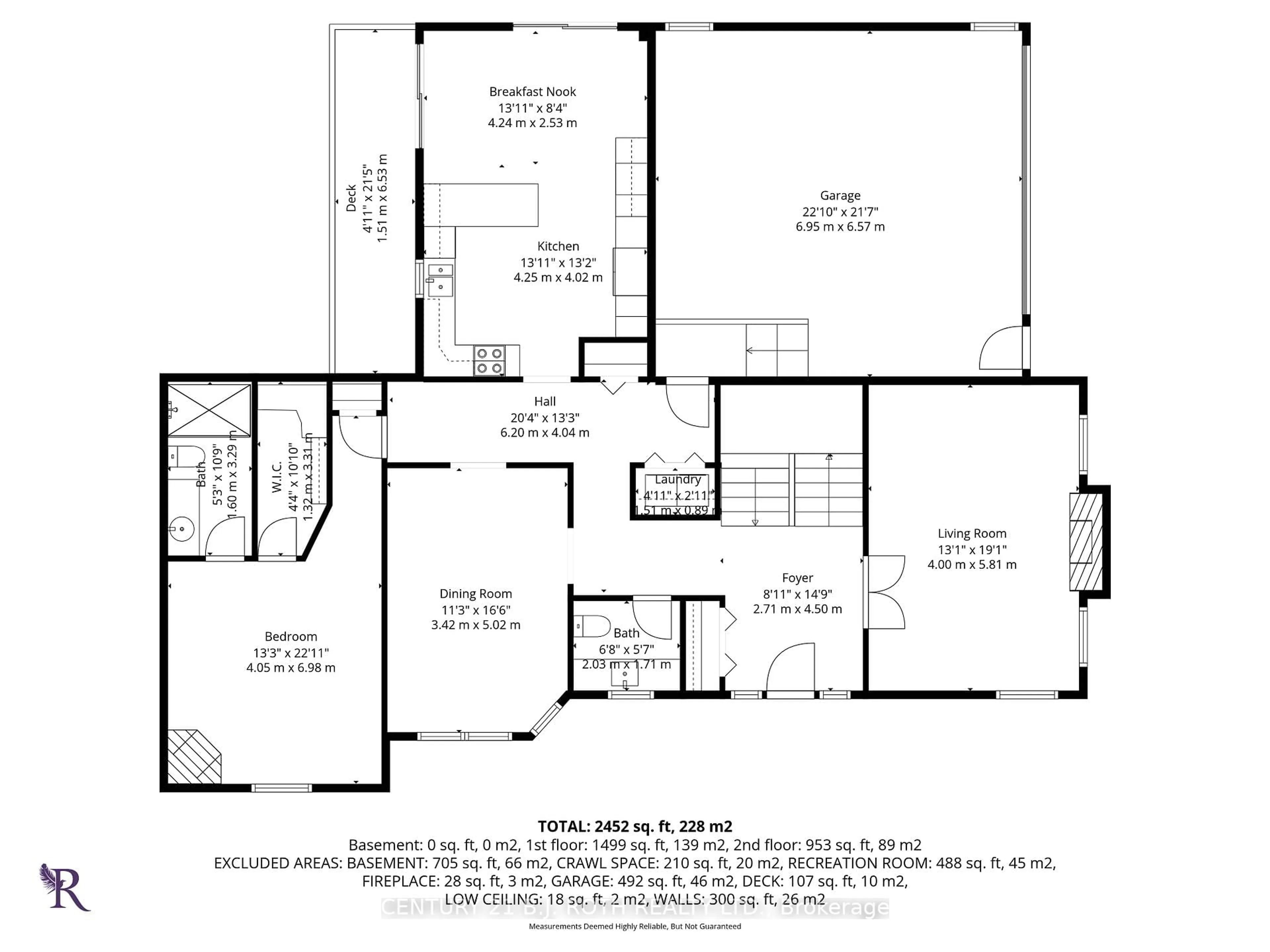 Floor plan for 1897 Marchmont Rd, Severn Ontario L3V 6H2