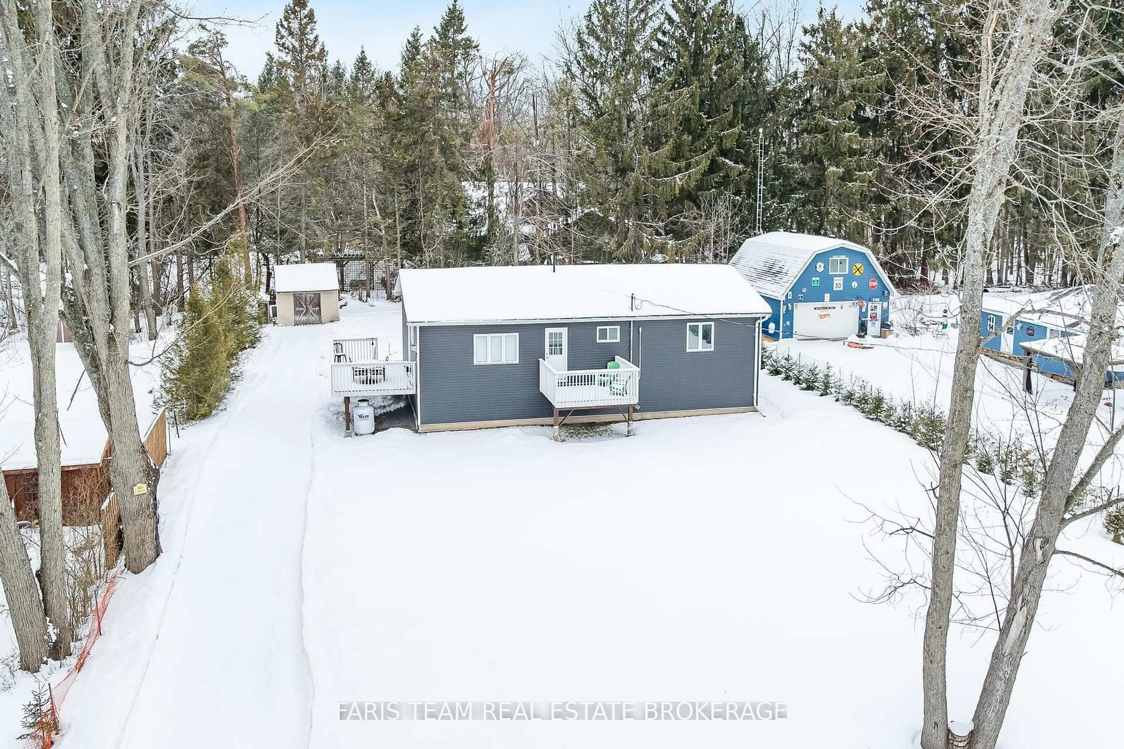 A pic from outside/outdoor area/front of a property/back of a property/a pic from drone, unknown for 3554 John St, Ramara Ontario L0K 1B0