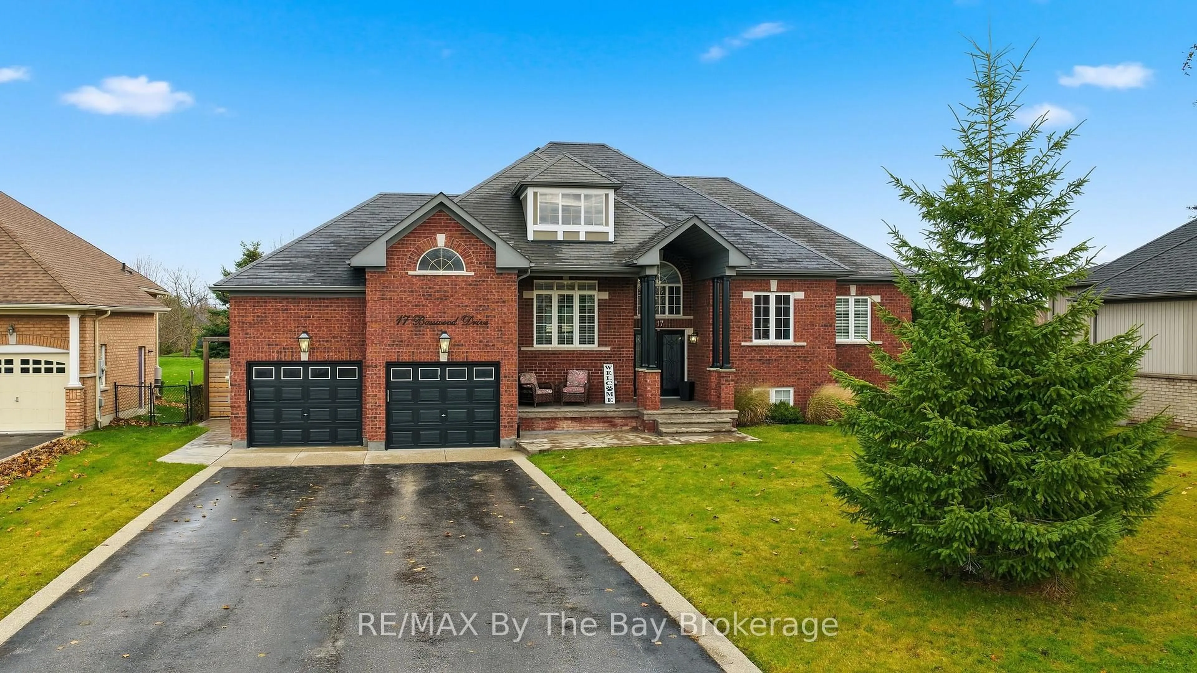 Home with brick exterior material, street for 17 Basswood Dr, Wasaga Beach Ontario L9Z 0A8