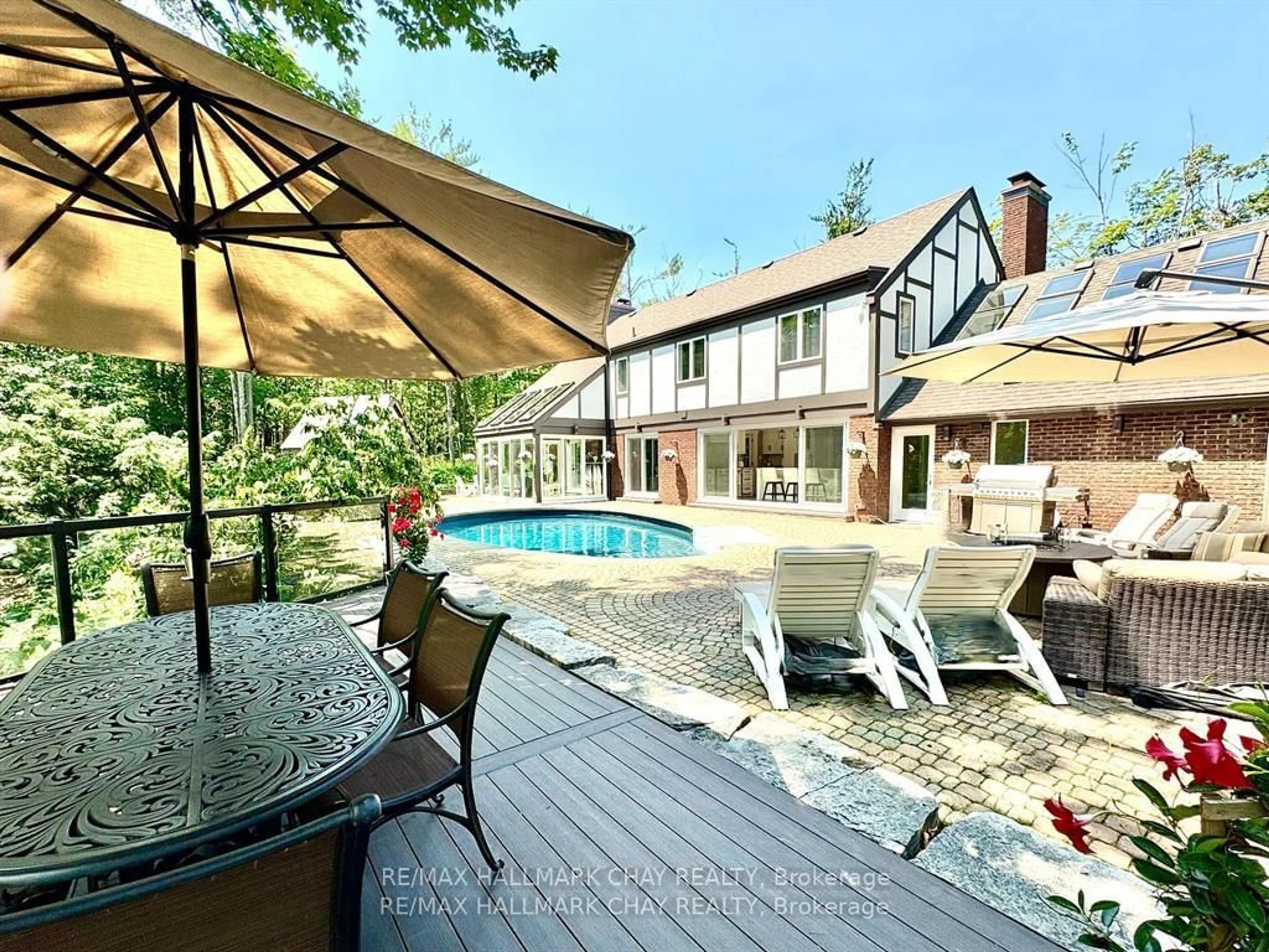 Patio, water/lake/river/ocean view for 11 Park Tr, Springwater Ontario L9X 0L3