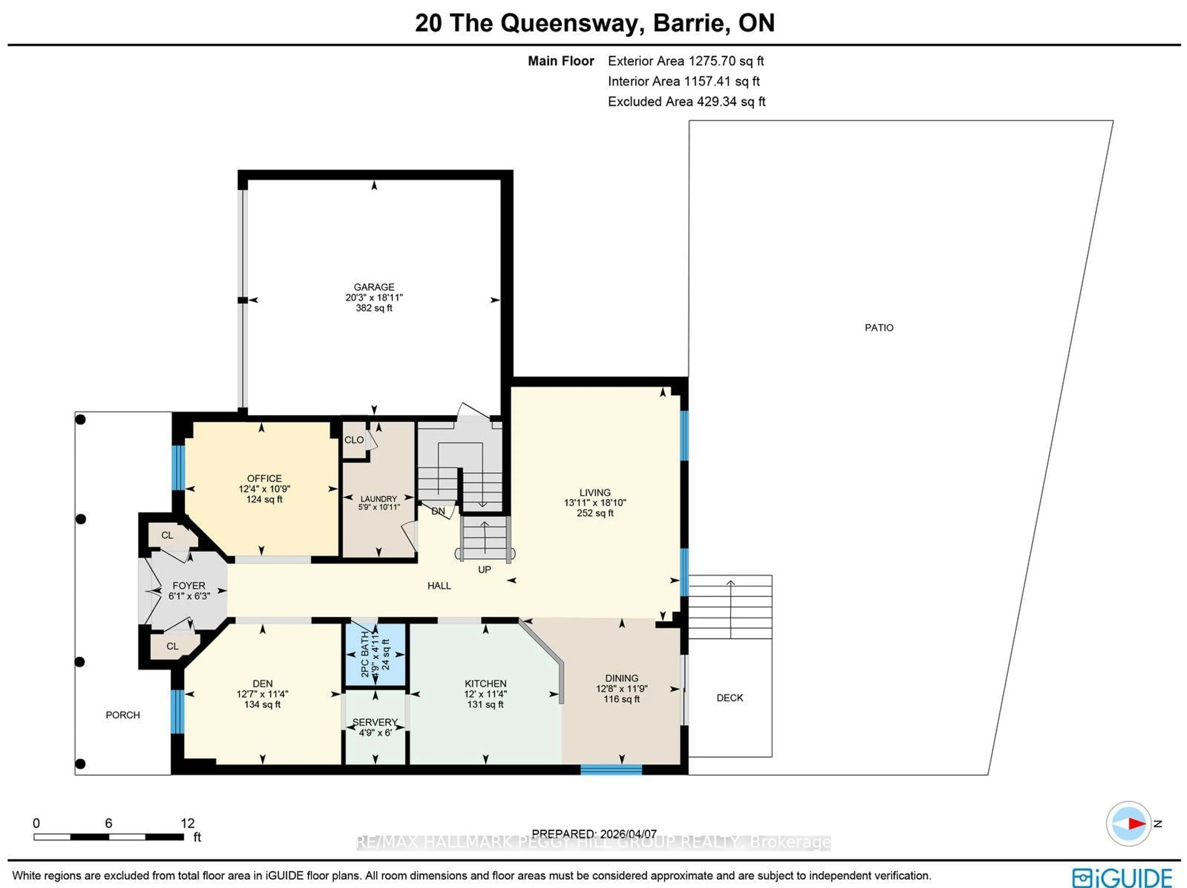 Floor plan for 20 The Queensway, Barrie Ontario L4M 7H6