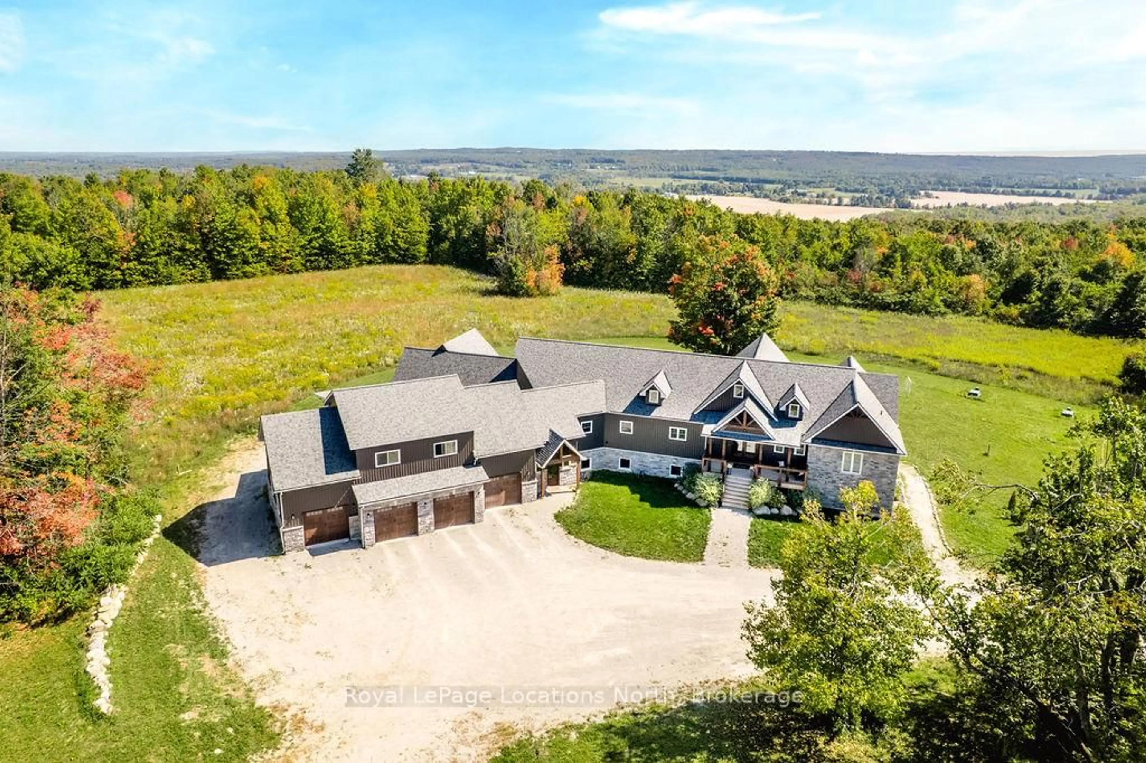 A pic from outside/outdoor area/front of a property/back of a property/a pic from drone, unknown for 5385 8 Line, Oro-Medonte Ontario L0K 1N0