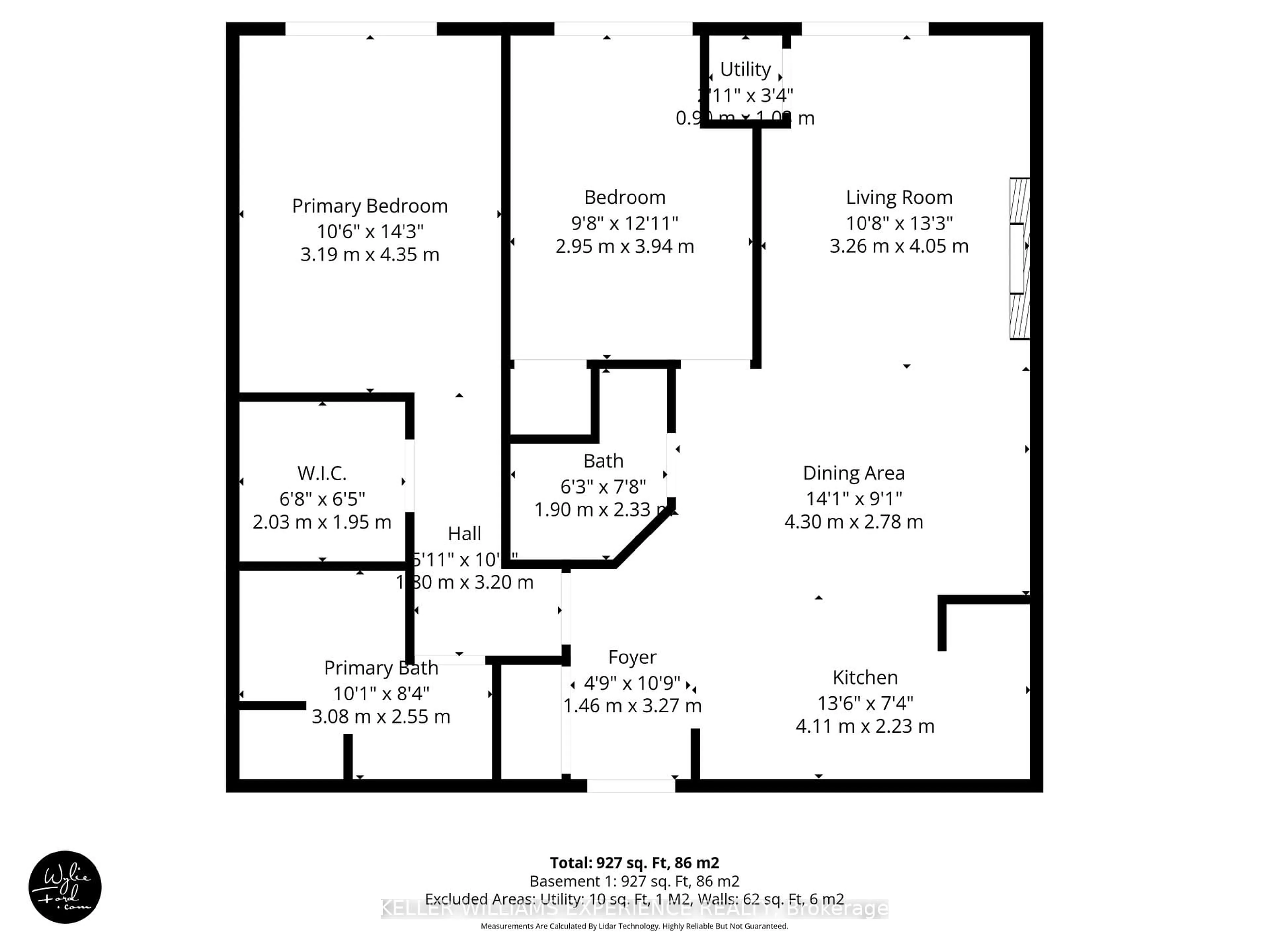 Floor plan for 75 Ellen St #104, Barrie Ontario L4N 7R6
