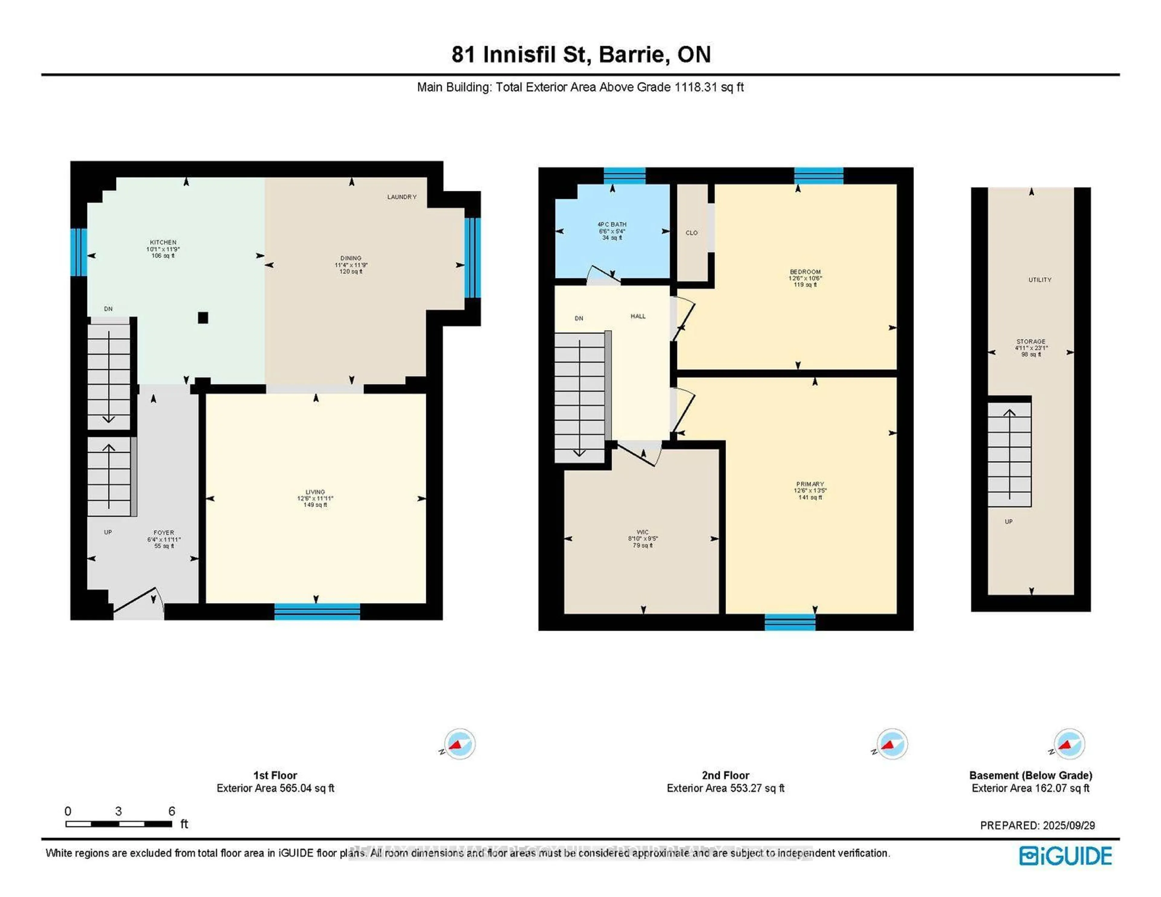 Floor plan for 81 Innisfil St, Barrie Ontario L4N 3E3