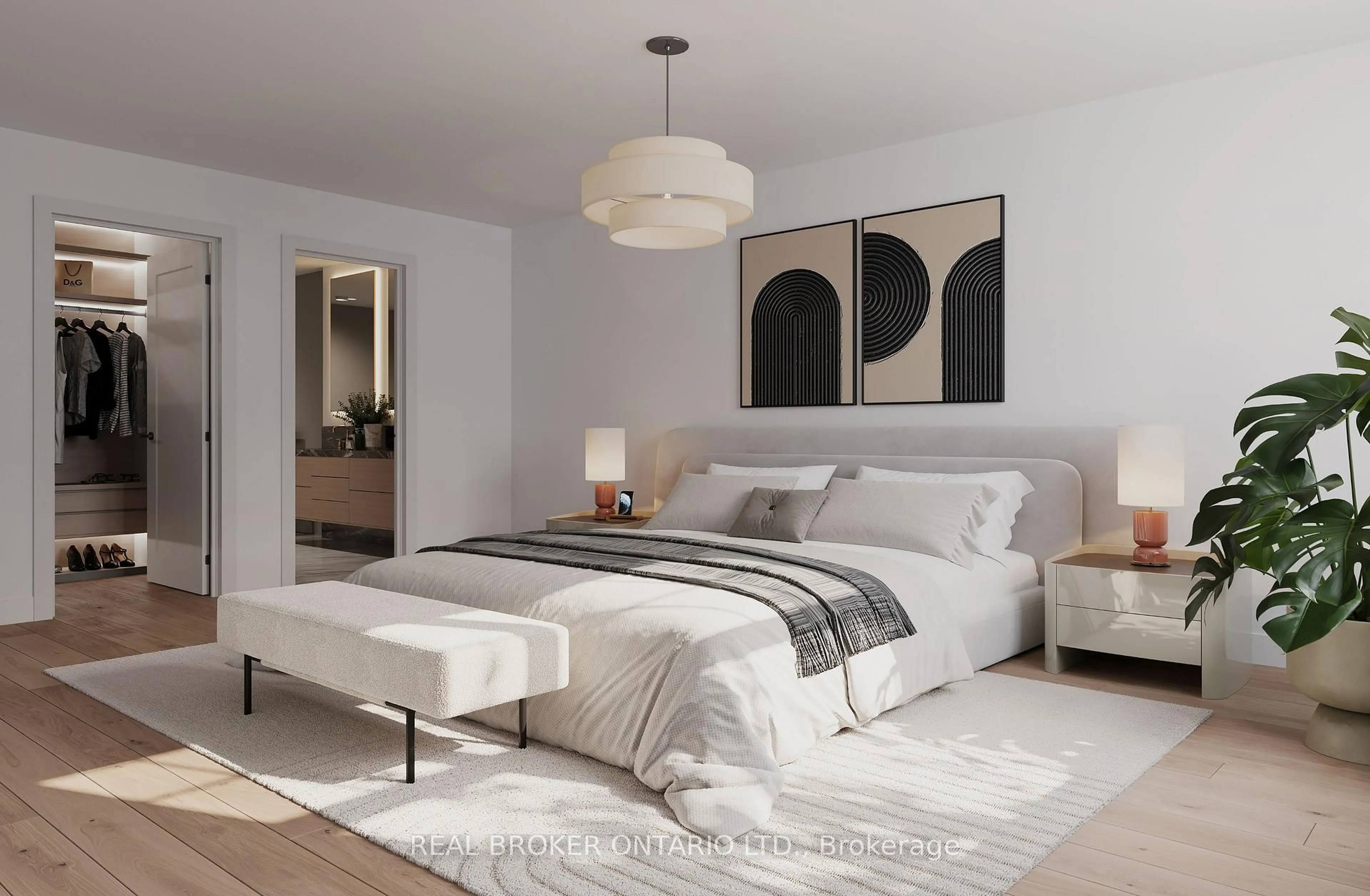 Bedroom with bed, unknown for 28 Pleasant Bay Lane, Wasaga Beach Ontario L9Z 0S4