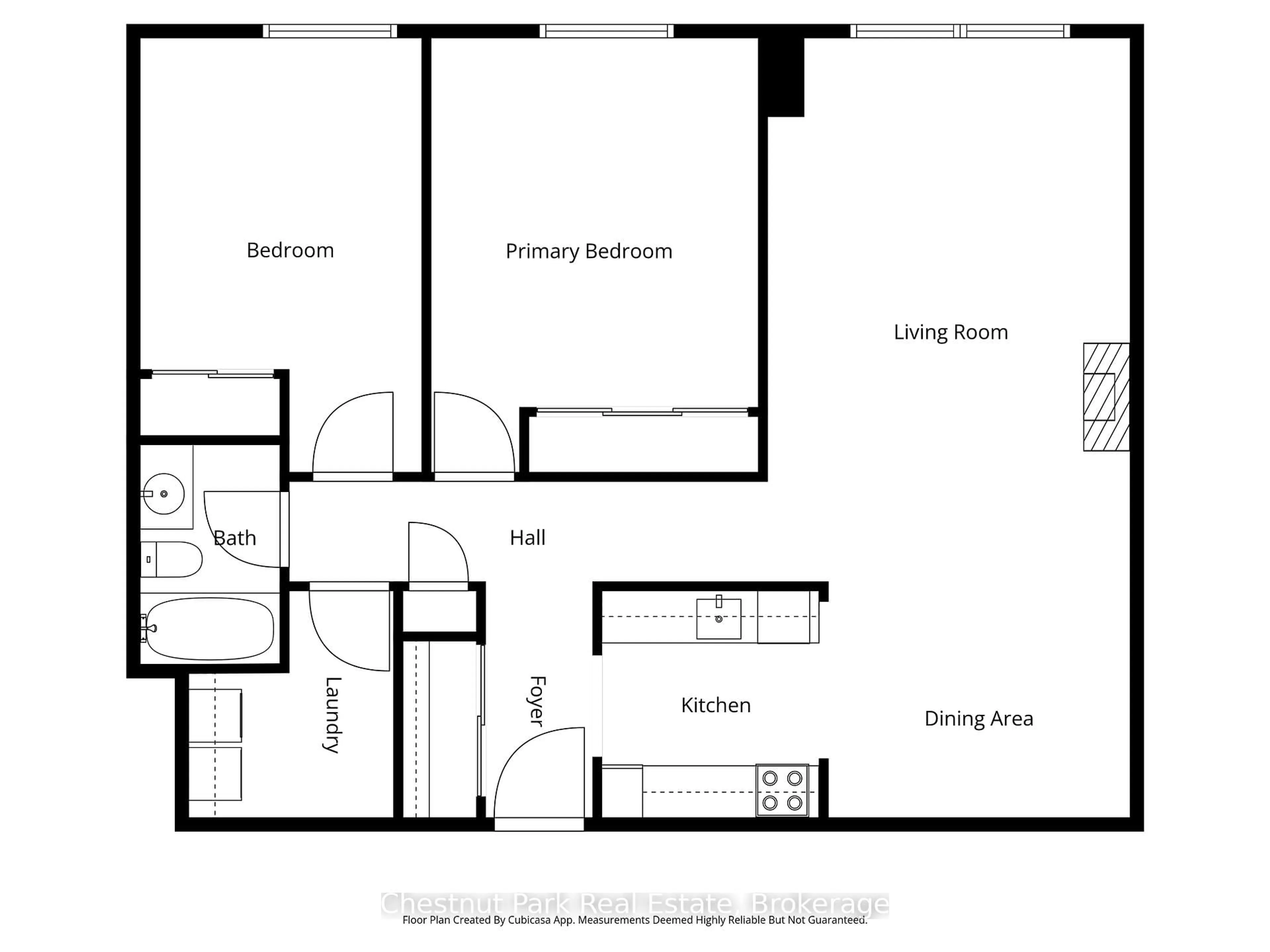 Floor plan for 172 Eighth St #102, Collingwood Ontario L9Y 4T2