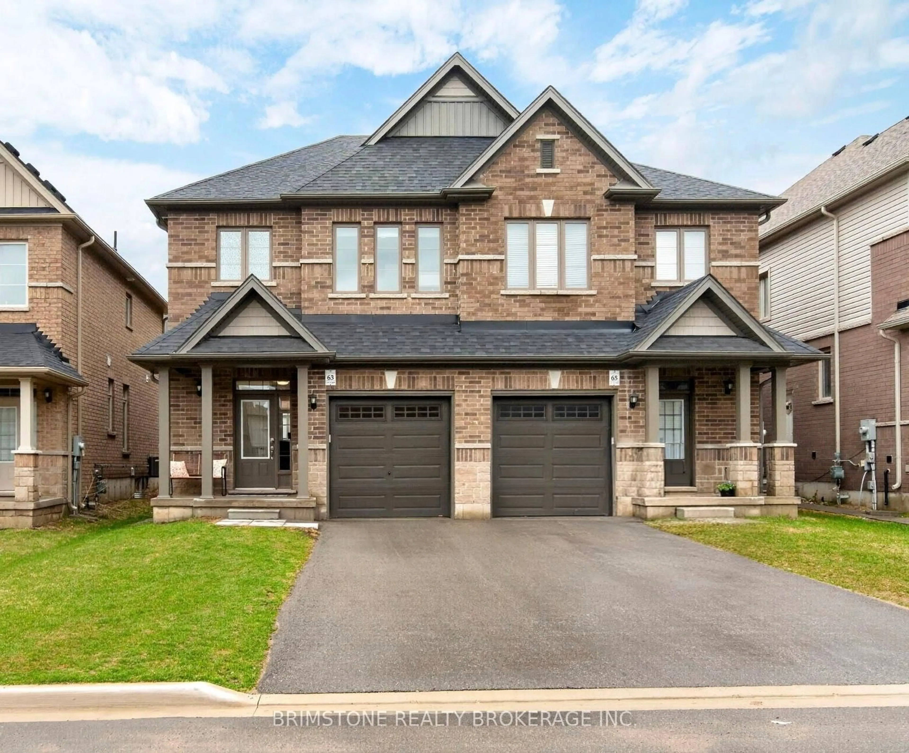 Home with brick exterior material, street for 63 Copperhill Hts, Barrie Ontario L9J 0K6