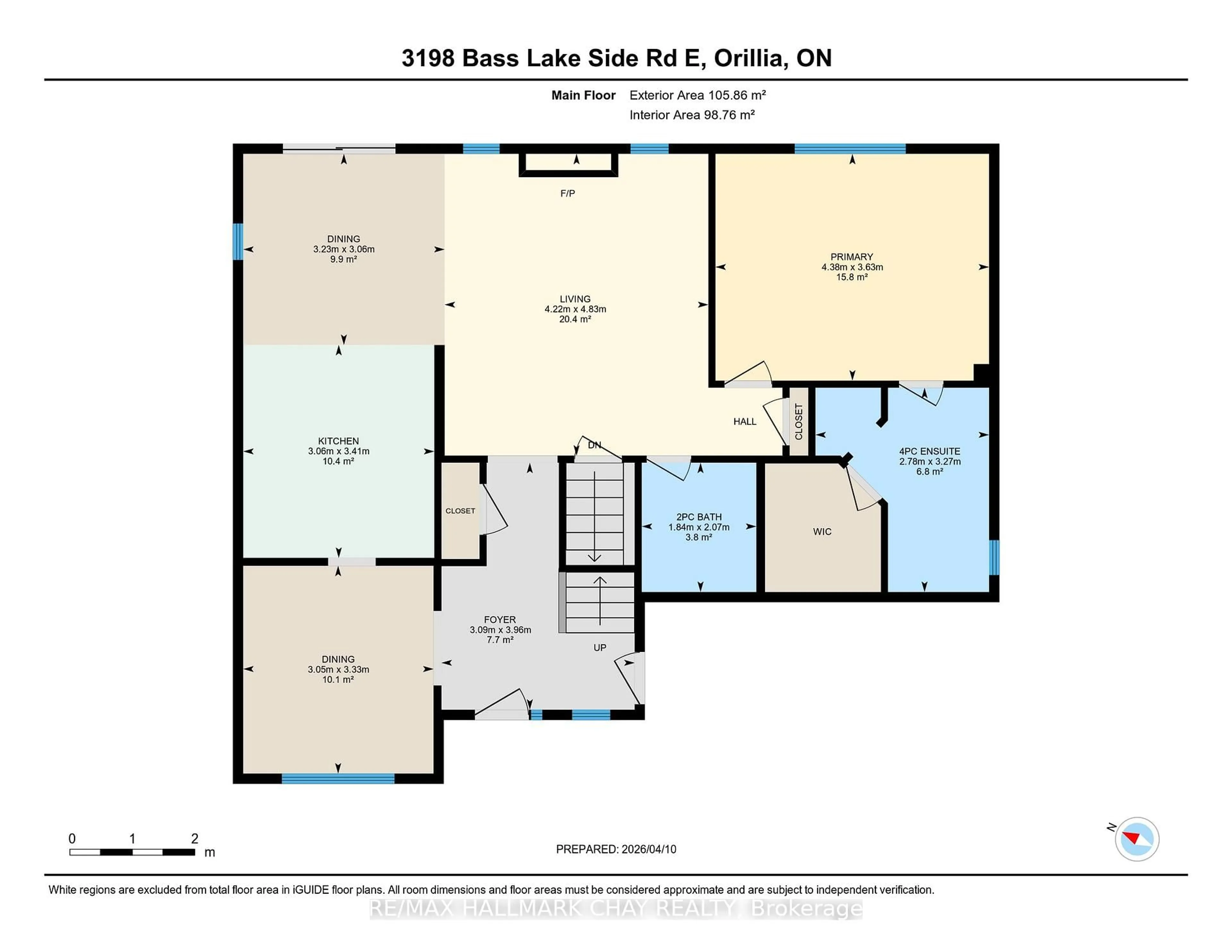 Floor plan for 3198 Bass Lake Sdrd, Orillia Ontario L3V 8A3