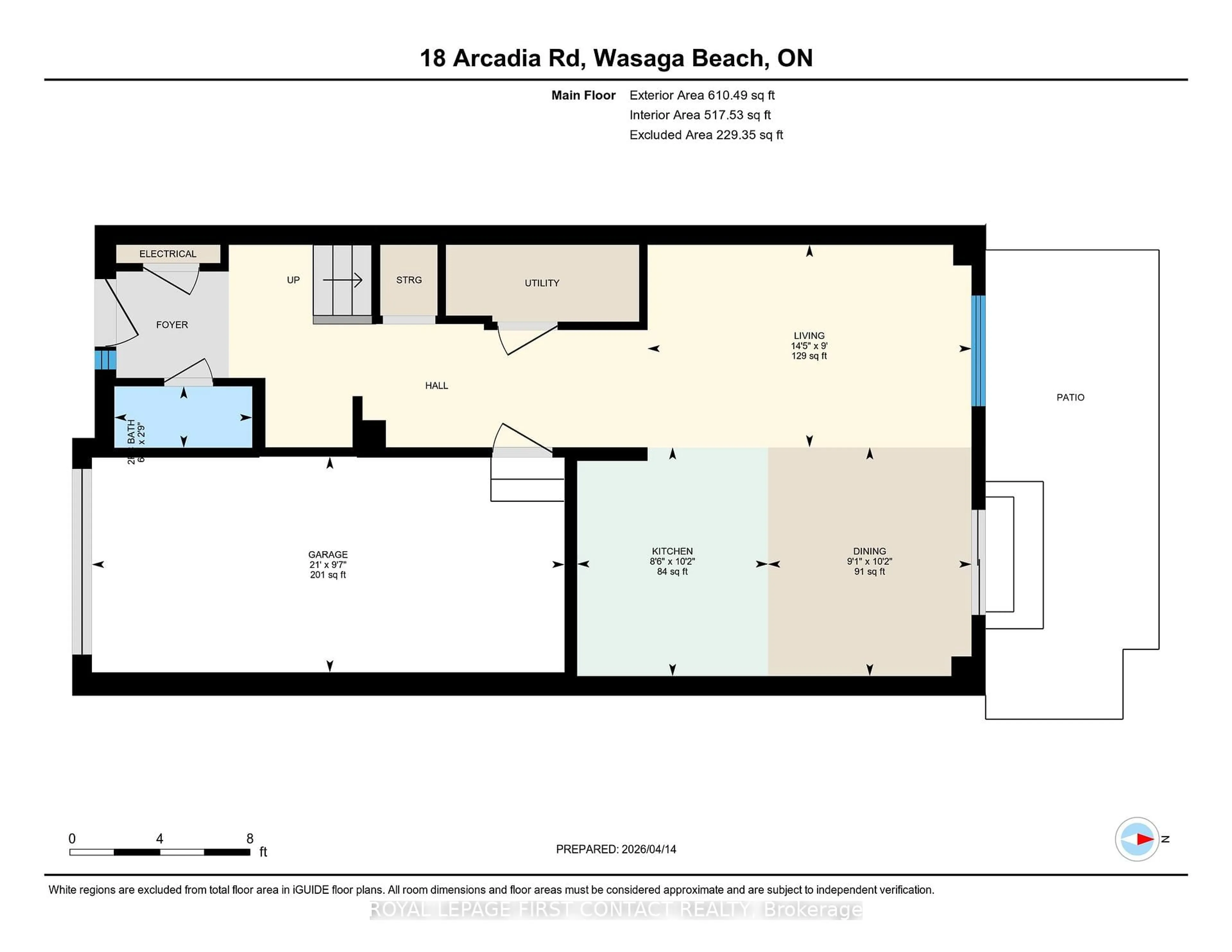 Floor plan for 18 Arcadia Rd, Wasaga Beach Ontario L9Z 3C2