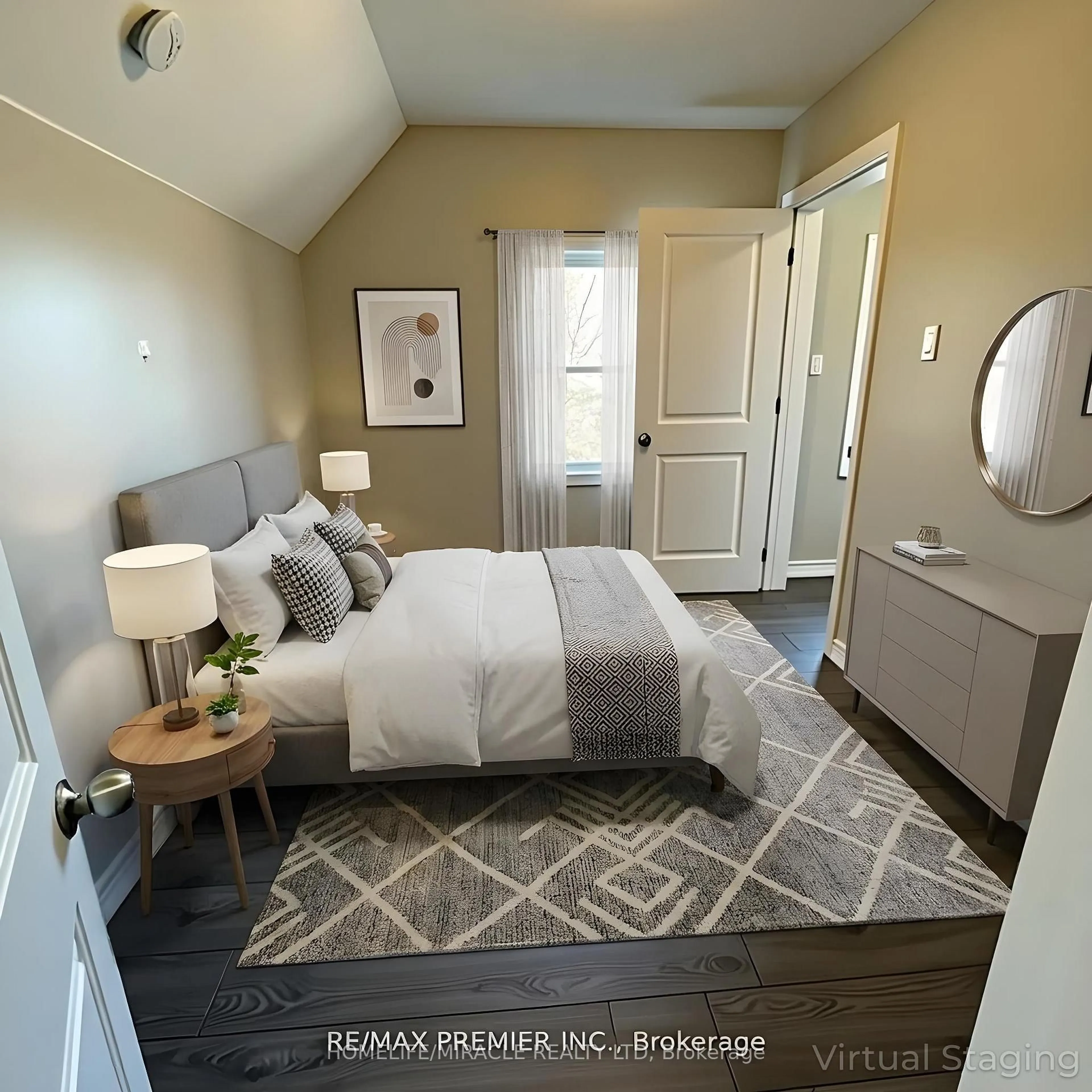 Bedroom with bed, unknown for 143 Colborne St, Orillia Ontario L3V 5B8