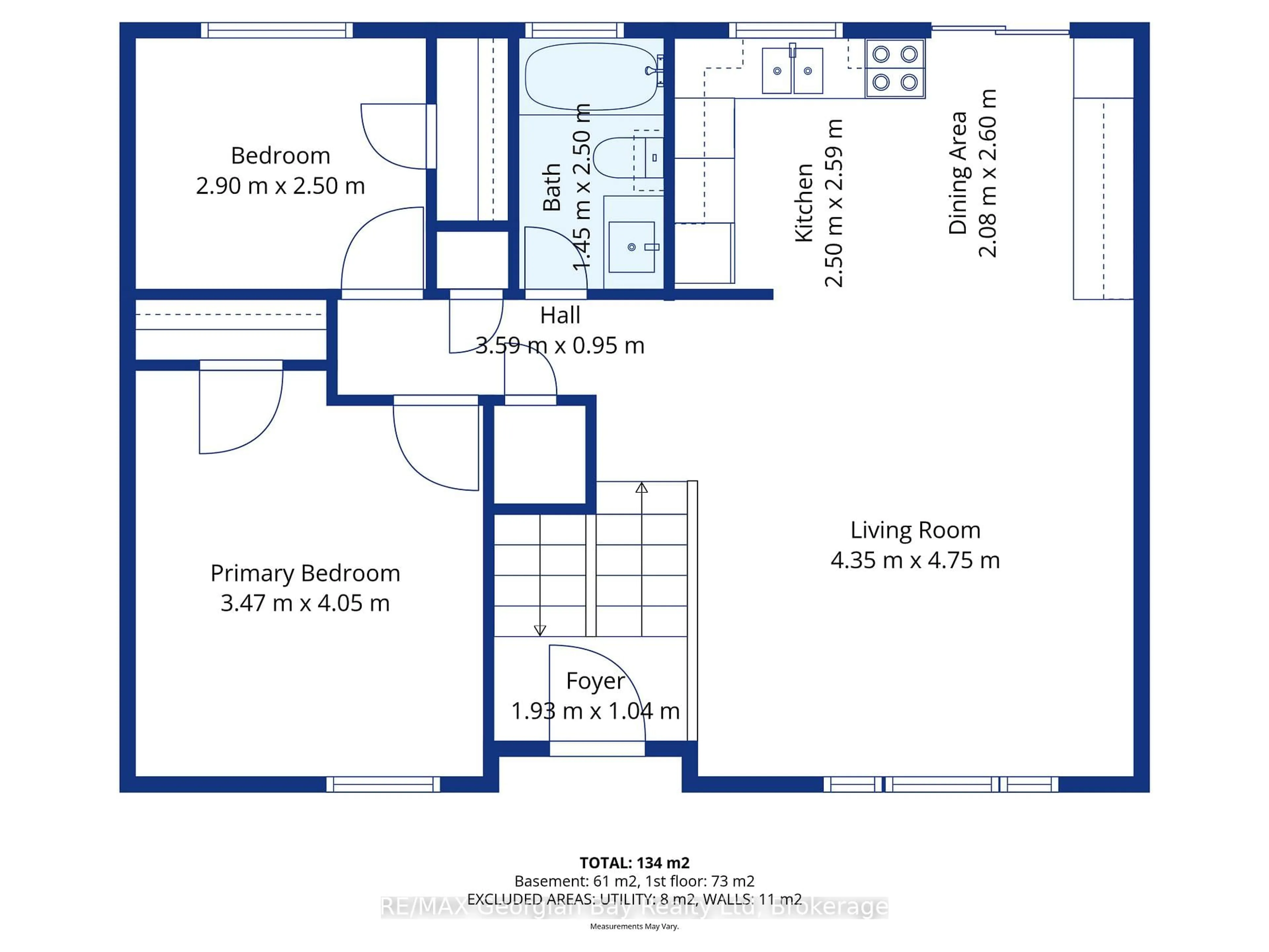 Floor plan for 19 Mercer Cres, Penetanguishene Ontario L9M 1W3